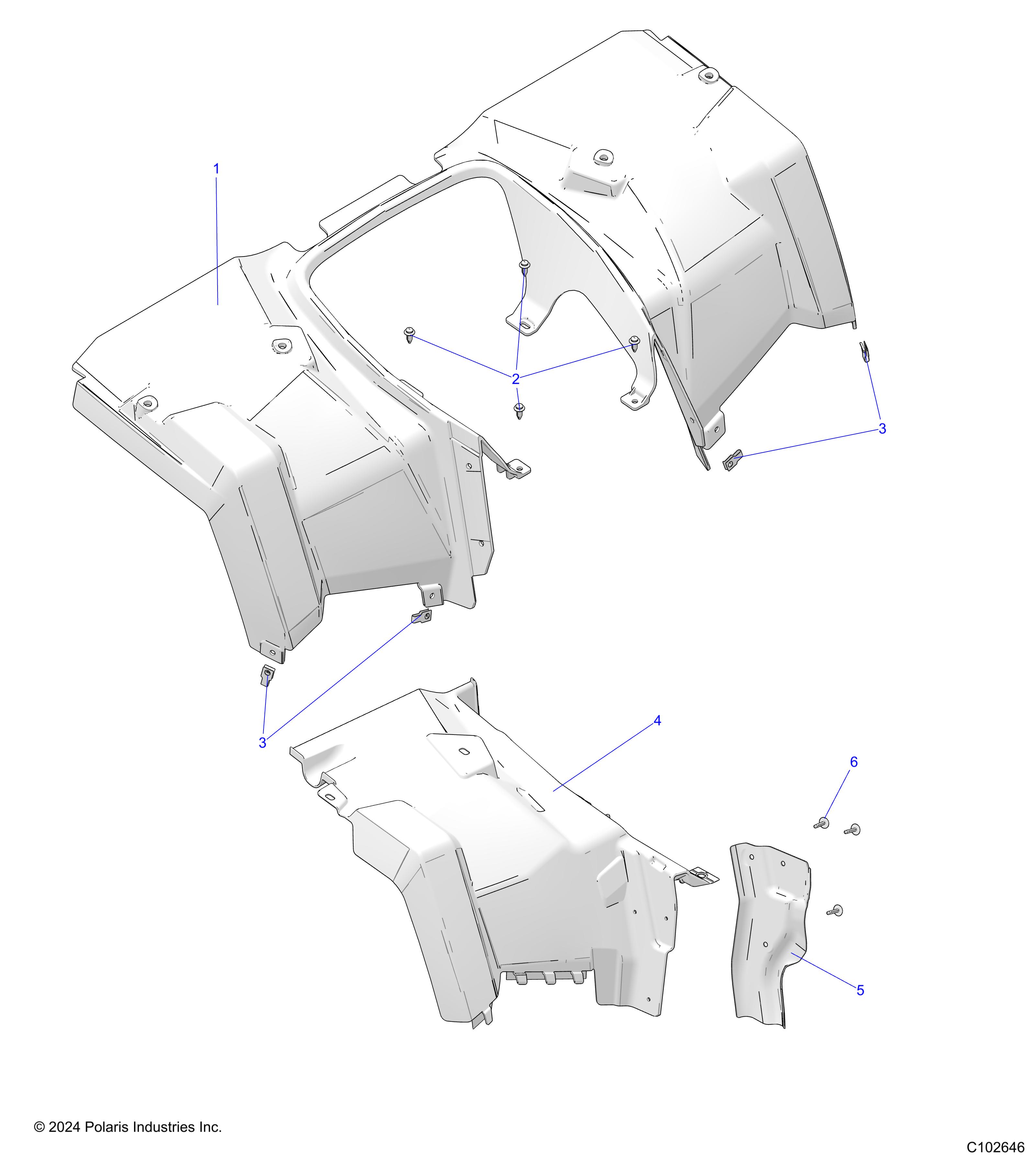 BODY, REAR CAB - A25SKE57A1 (C102646)