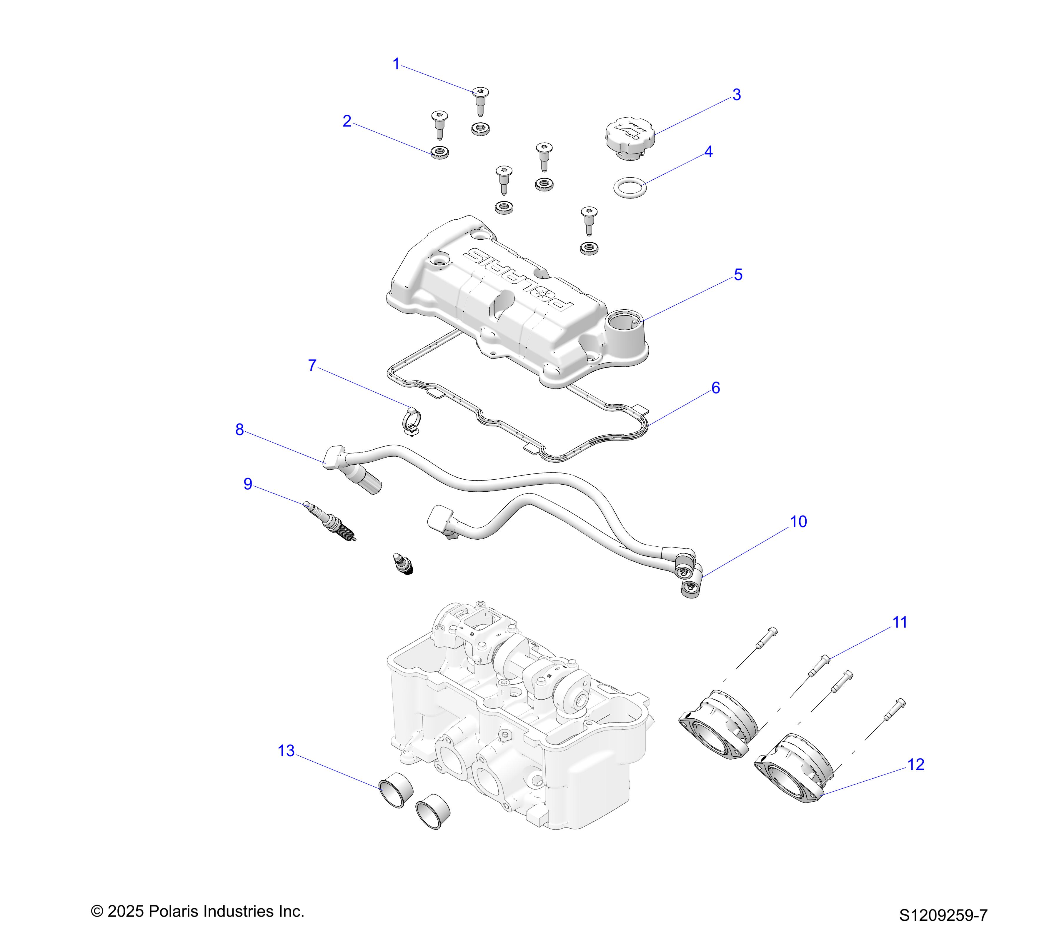 ENGINE, THROTTLE BODY & VALVE COVER