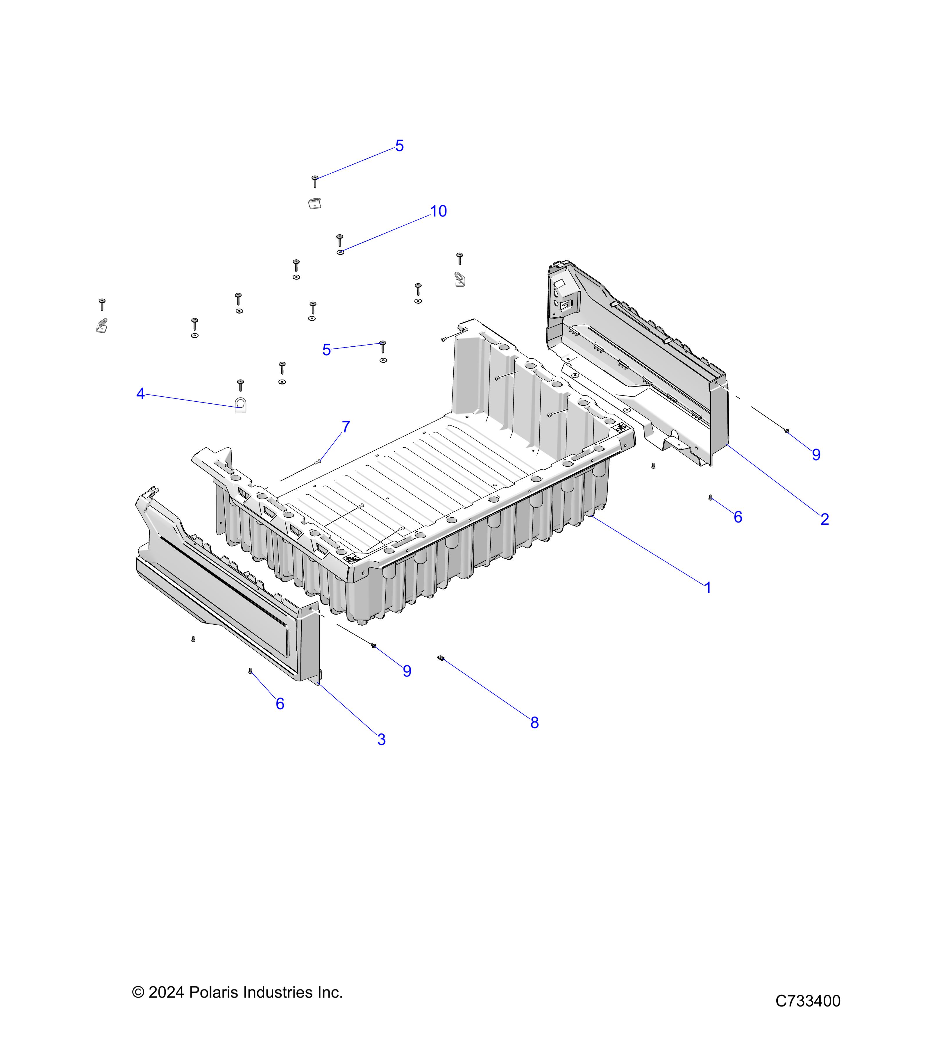 BODY, BOX ASM. - R2MAE57B4/B9 (C733400)