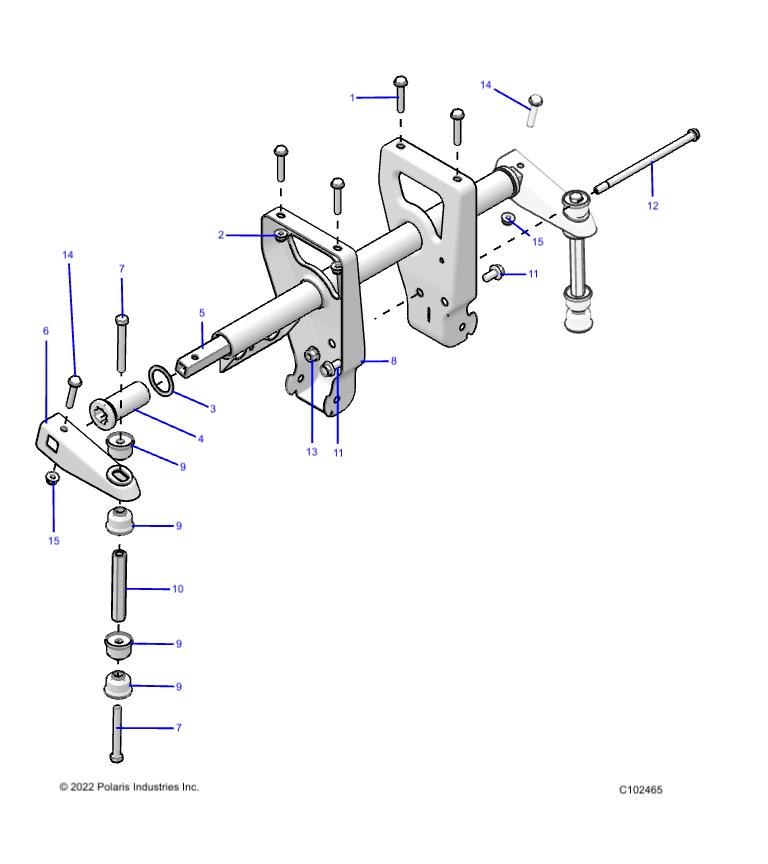 SUSPENSION, TORSION BAR - A23SEF57CA/FA (C102465)