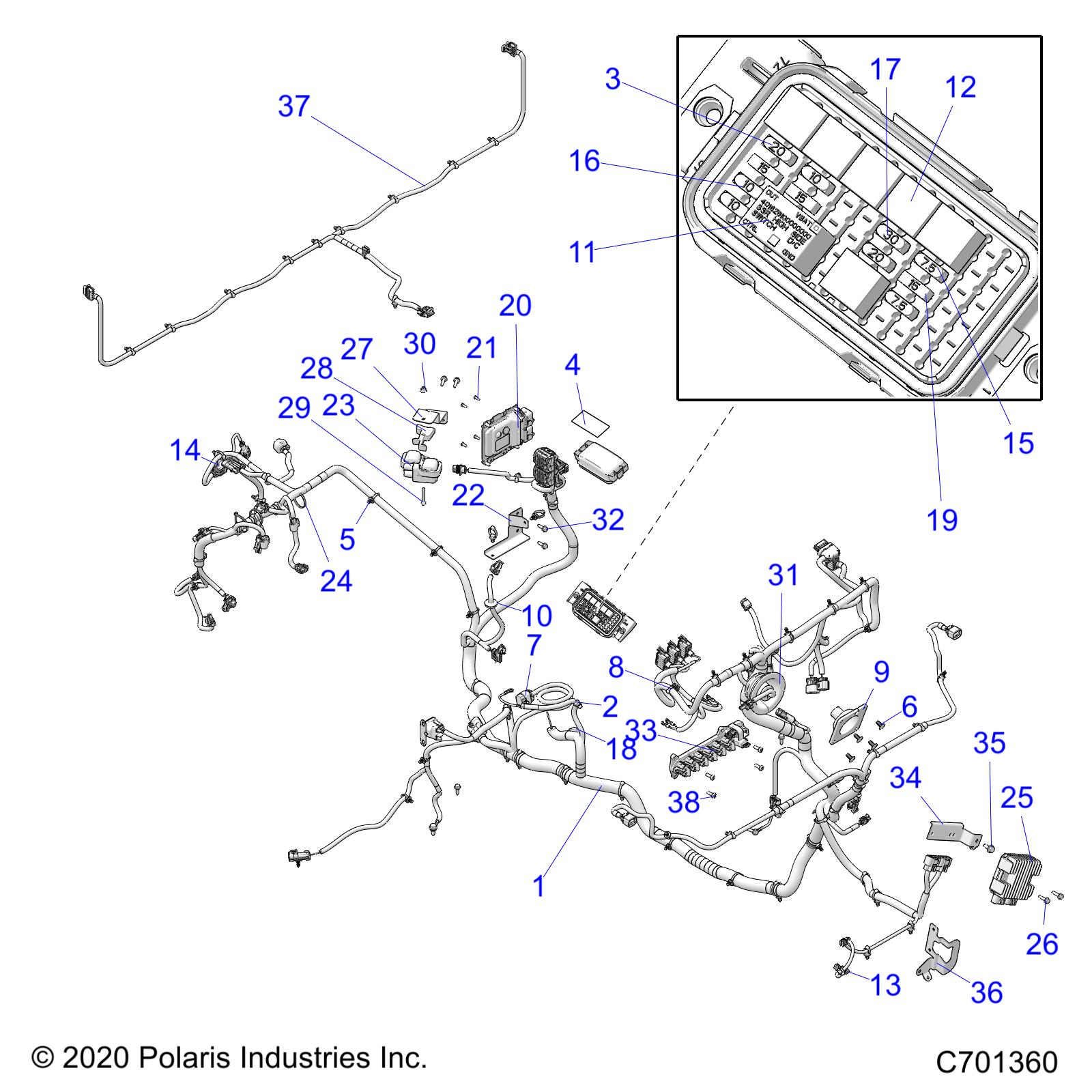 ELECTRICAL, WIRE HARNESS - R21RRE99DP (C701360)