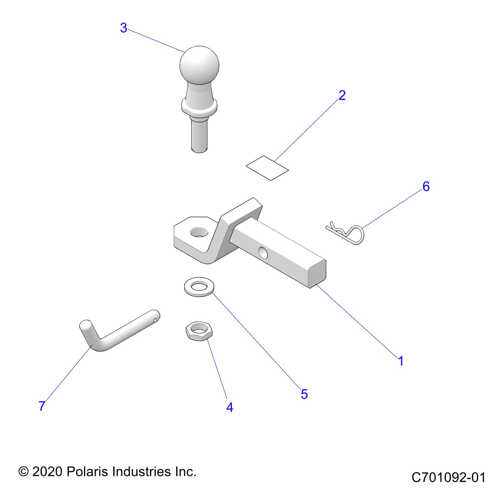 CHASSIS, HITCH - A25SEE57C9 (C701092-01)