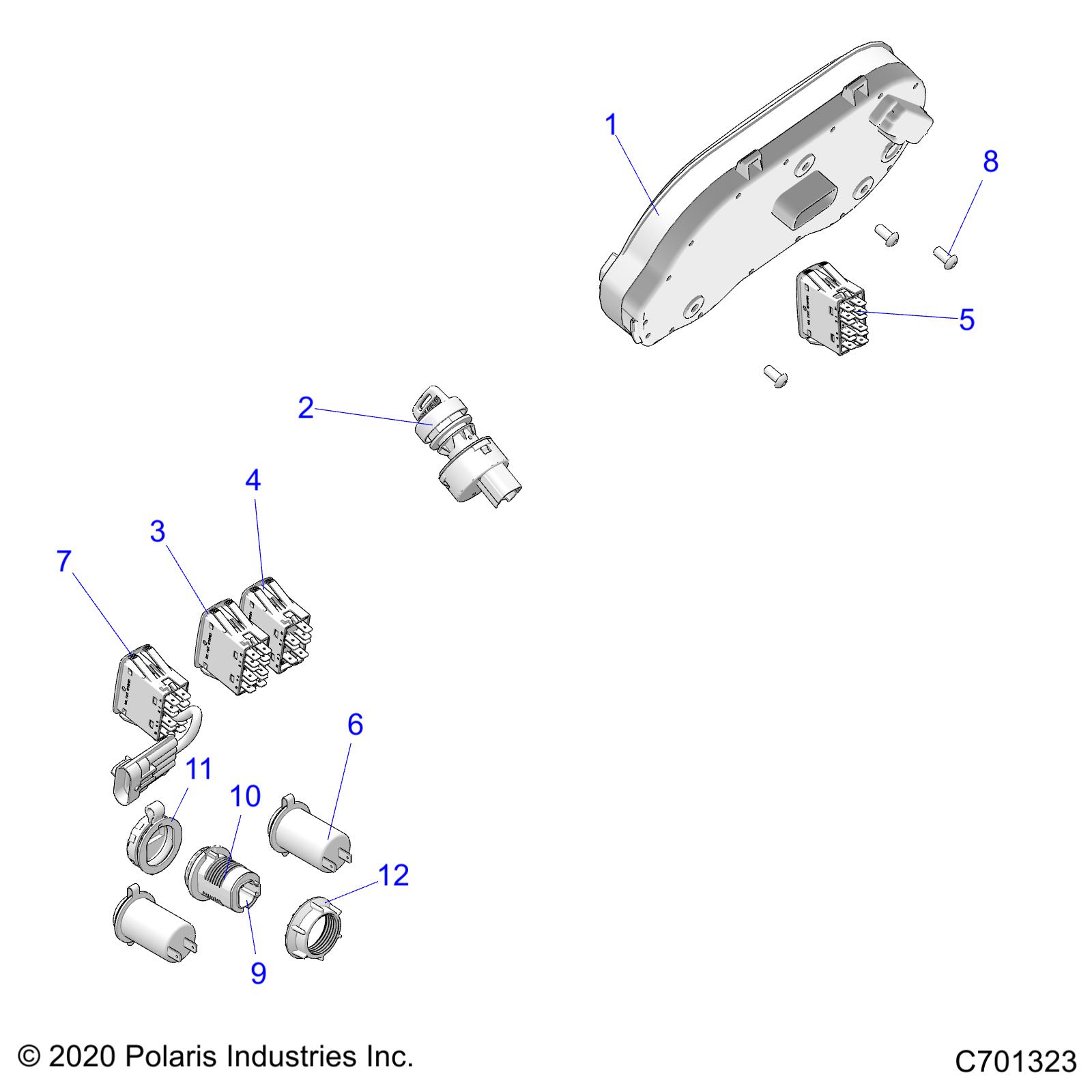 ELECTRICAL, DASH INSTUMENTS - R21RRH99AC/BC (C701323)