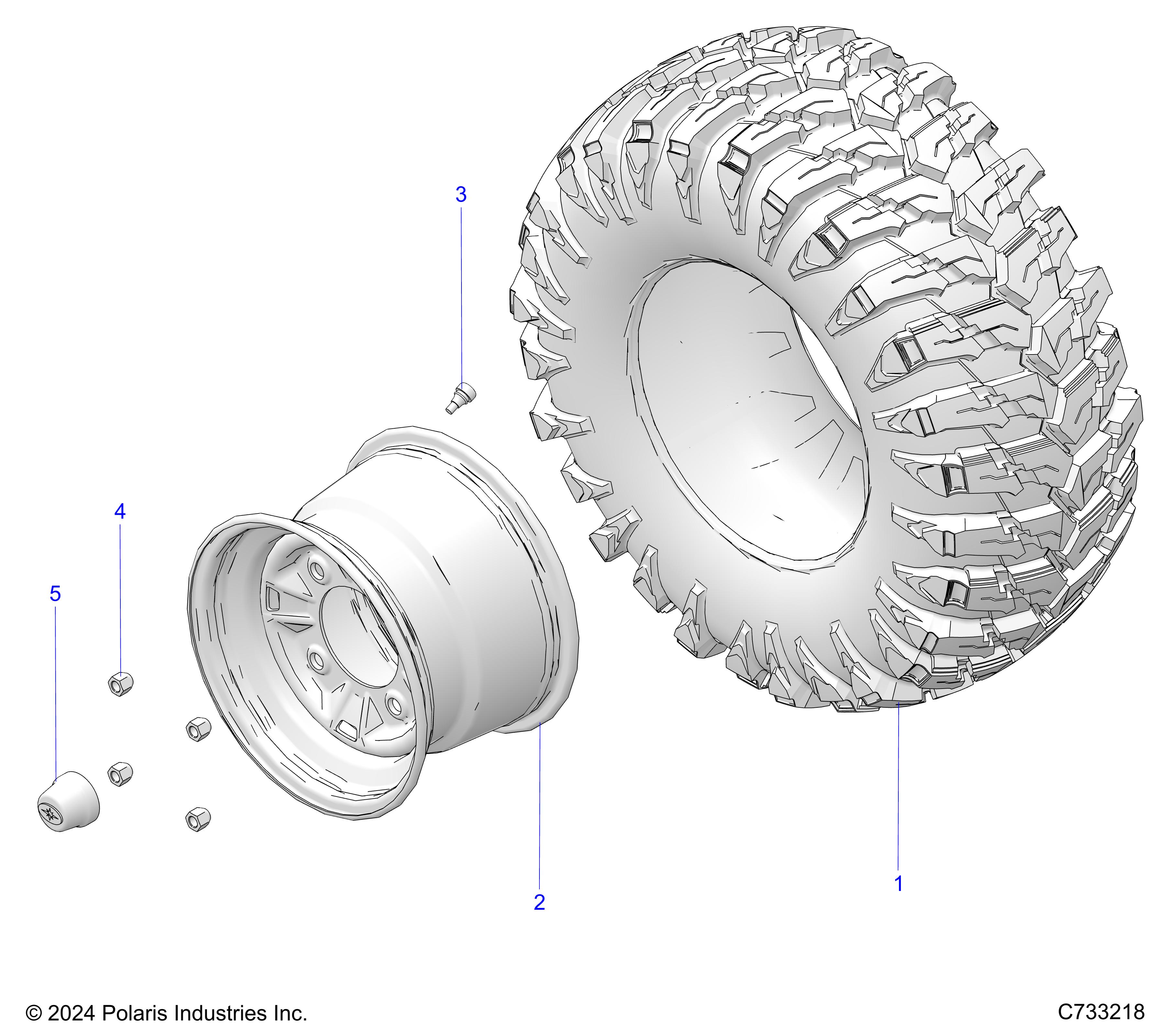 WHEELS, REAR - R19RRE99F1/R1/RRS99F1/R1 (C733218)