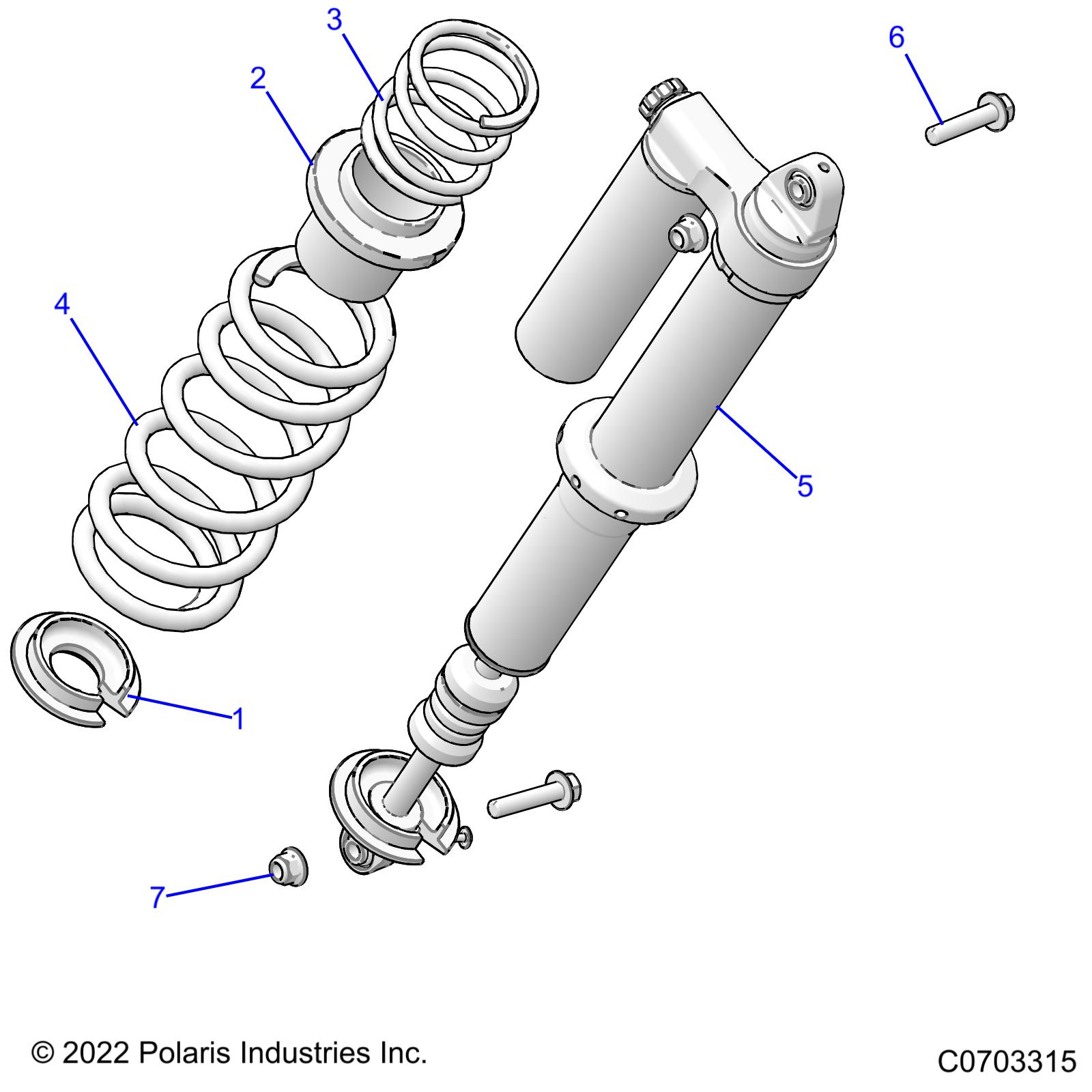 SUSPENSION, REAR SHOCK MOUNTING - Z22N4M99AR (C0703315)