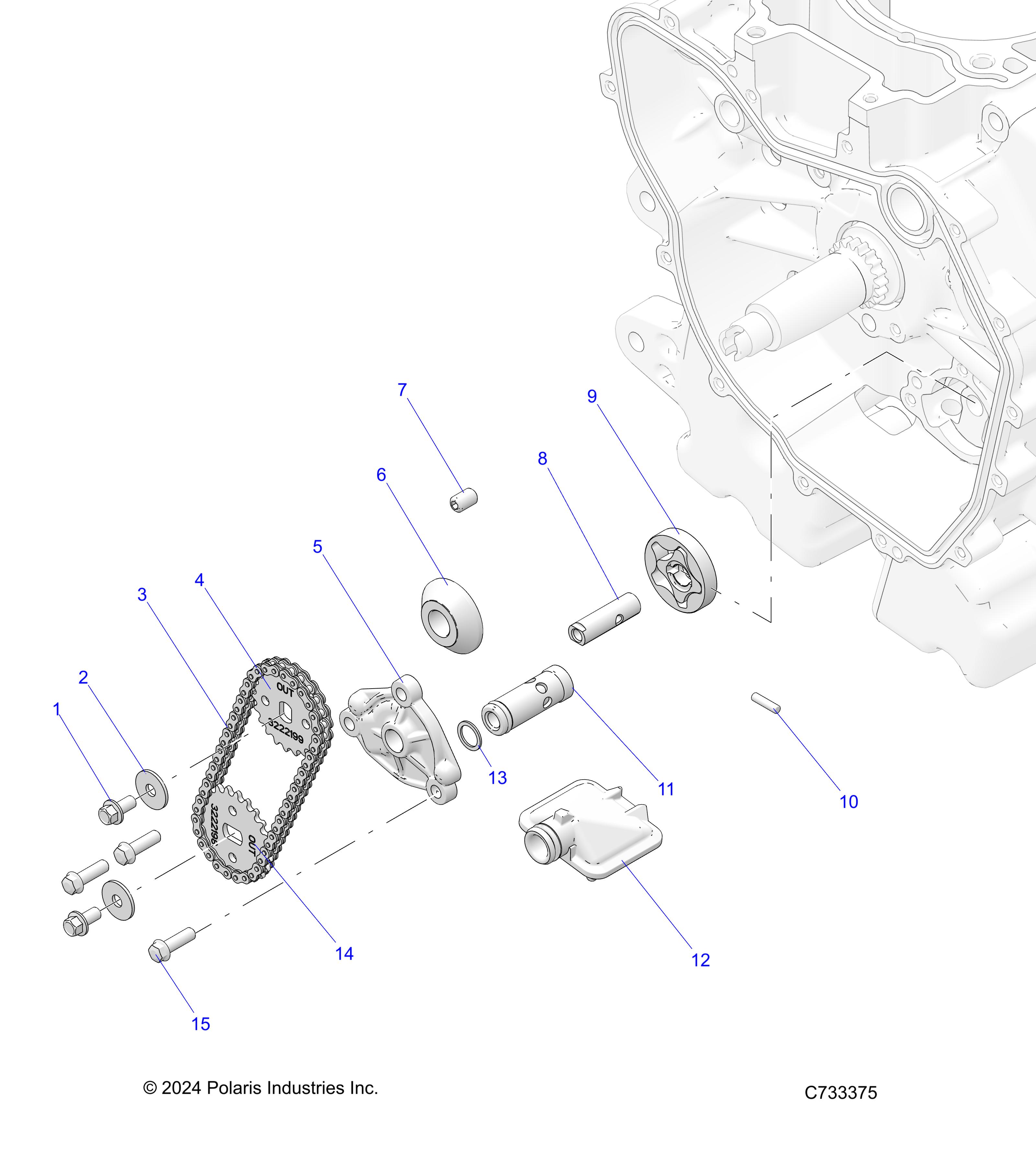 ENGINE, OIL PUMP - R25M4E57B5/B6 (C733375)