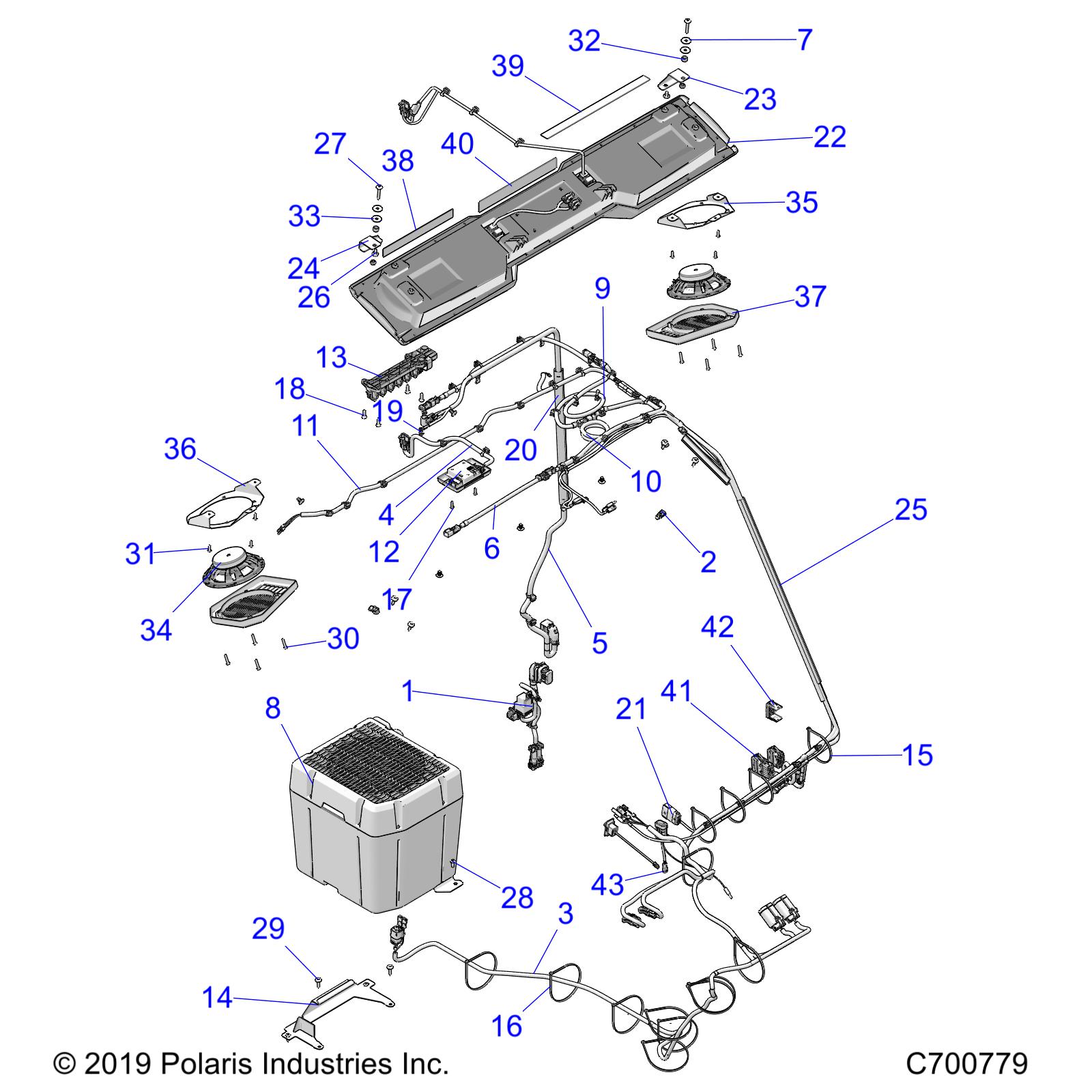 OPT, ROOF, PREP AUDIO HVAC ELEC COMPONENTS (ROOF) - R20RRU99A/B (C700779)