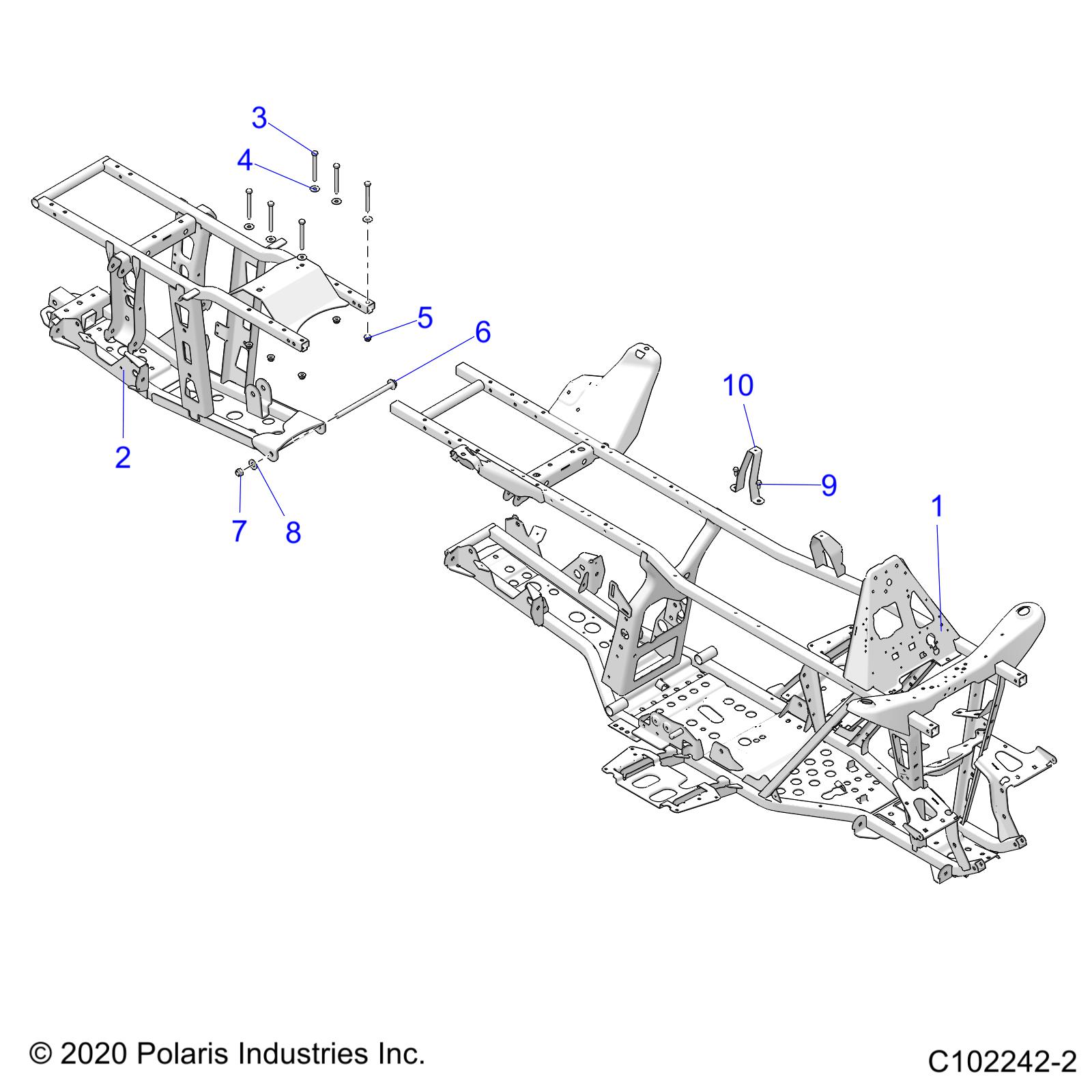 CHASSIS, FRAME - A24S6E57A1 (C102242-2)