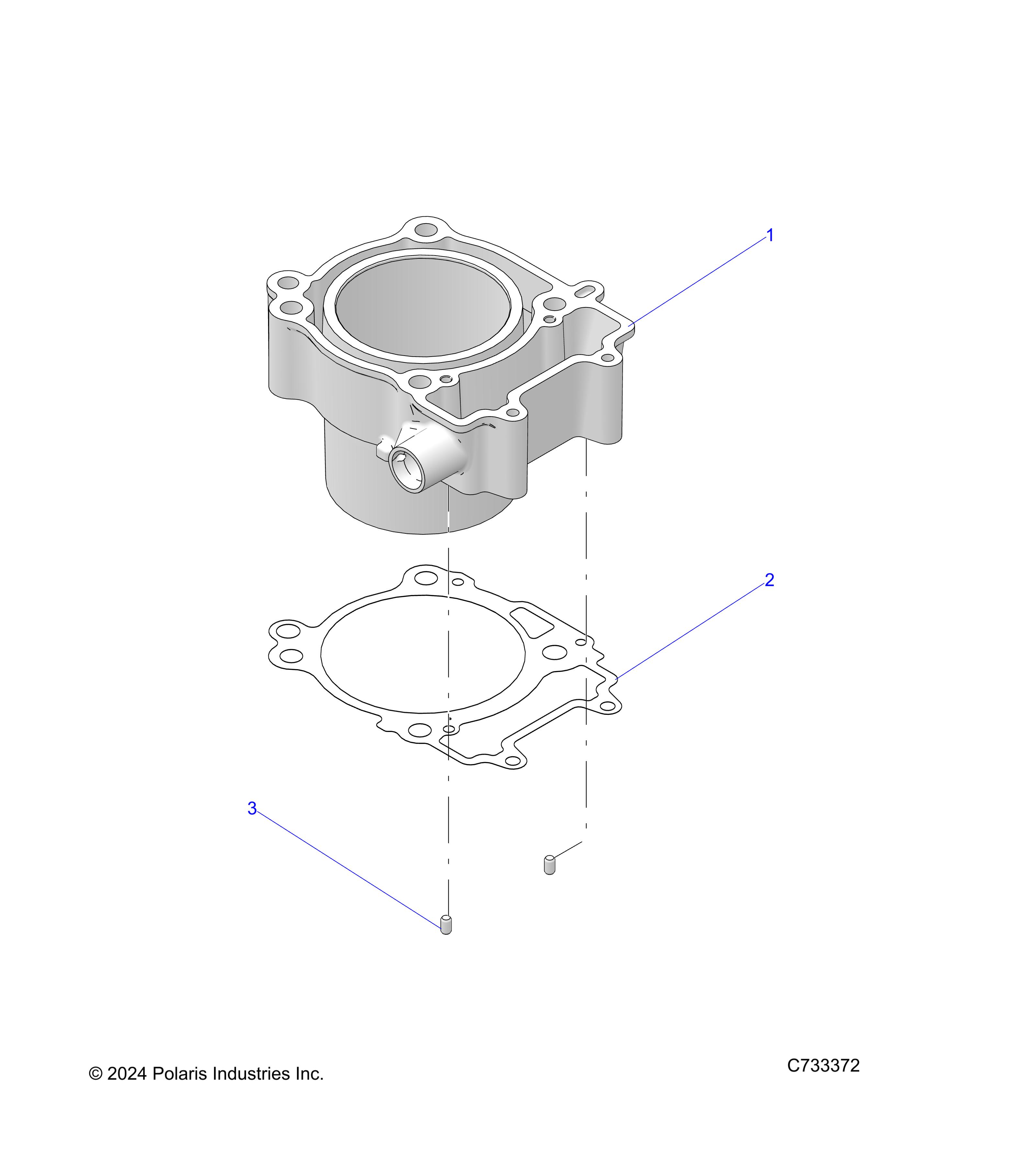 ENGINE, CYLINDER - R25MAU57Z5/B5/Z6/B6 (C733372)