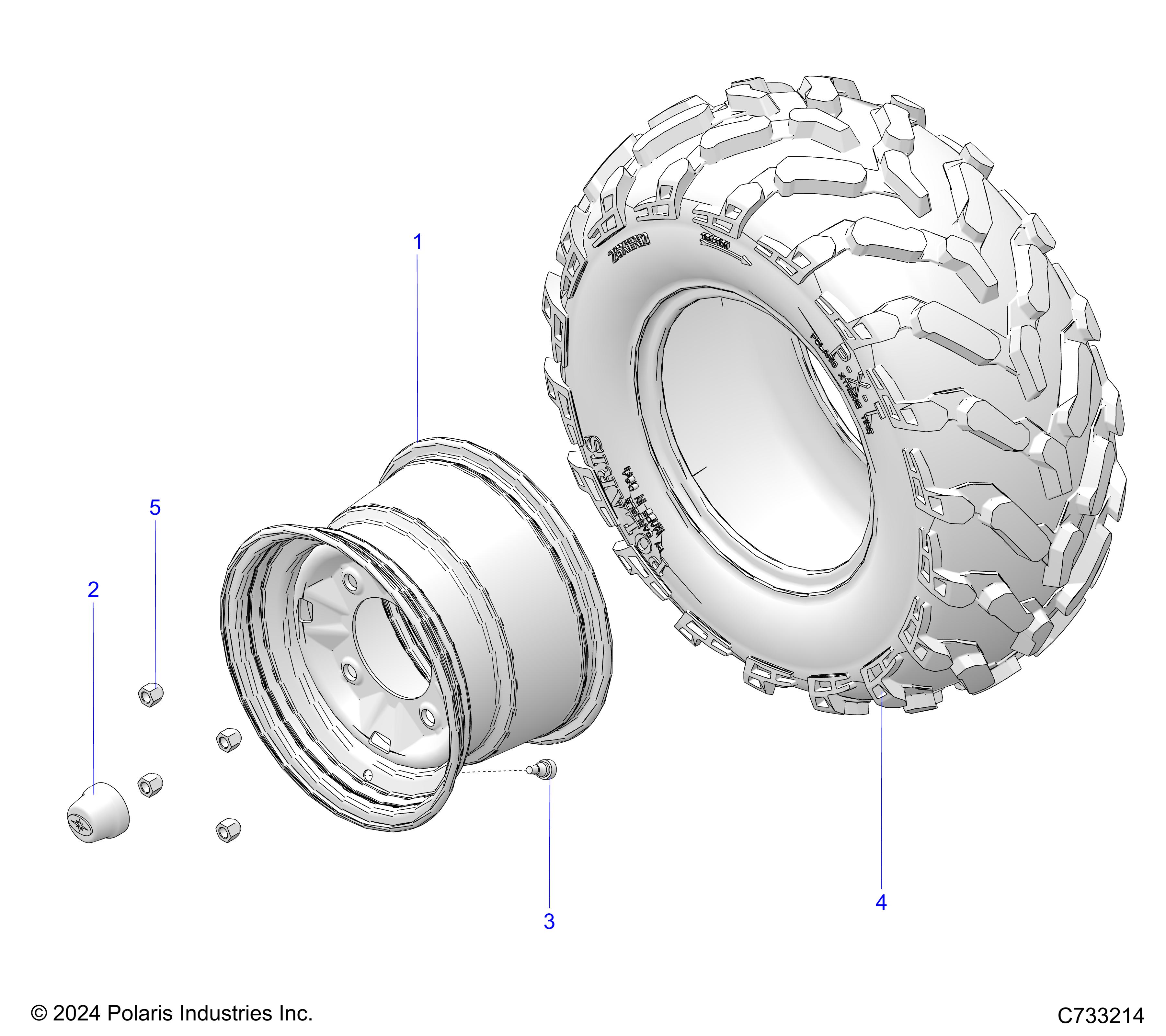 WHEELS, REAR - R19RRE99A1/B1 (C733214)