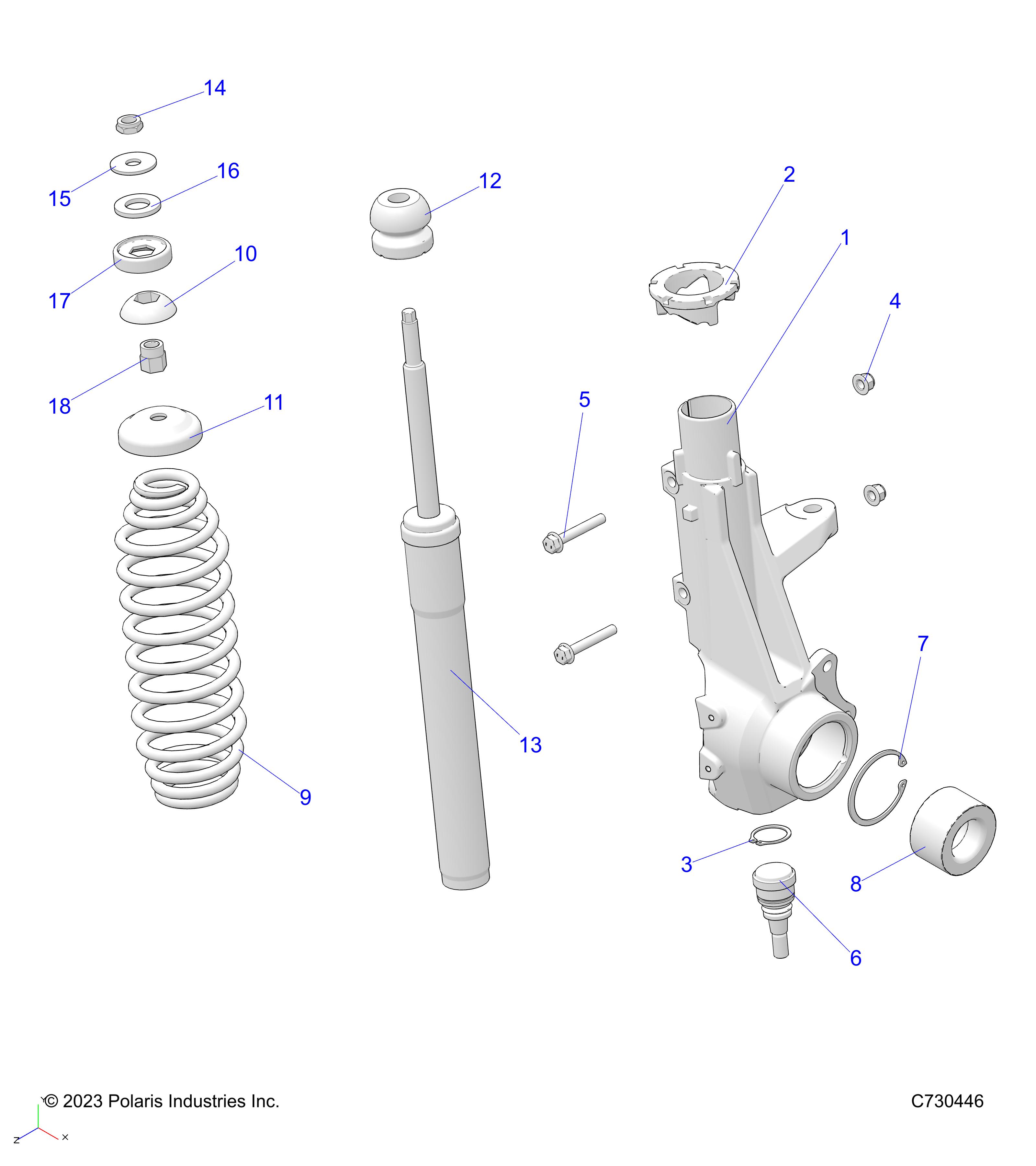 SUSPENSION, FRONT STRUT - R23MAA5AJ1 (C730446)