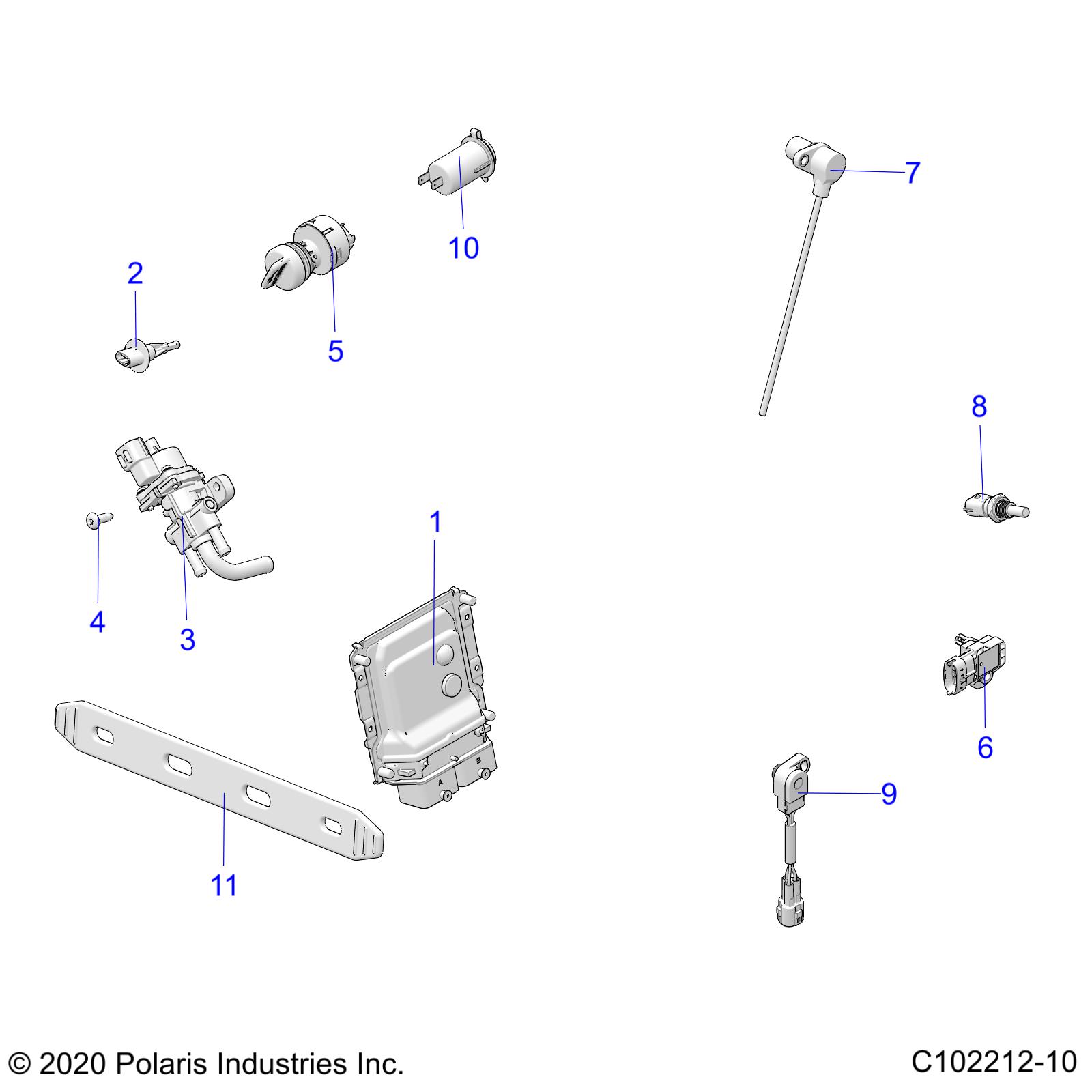 ELECTRICAL, SWITCHES, SENSORS, ECU and CONTROL MODULES - A21SYE95AD/CAD (C102212-10)