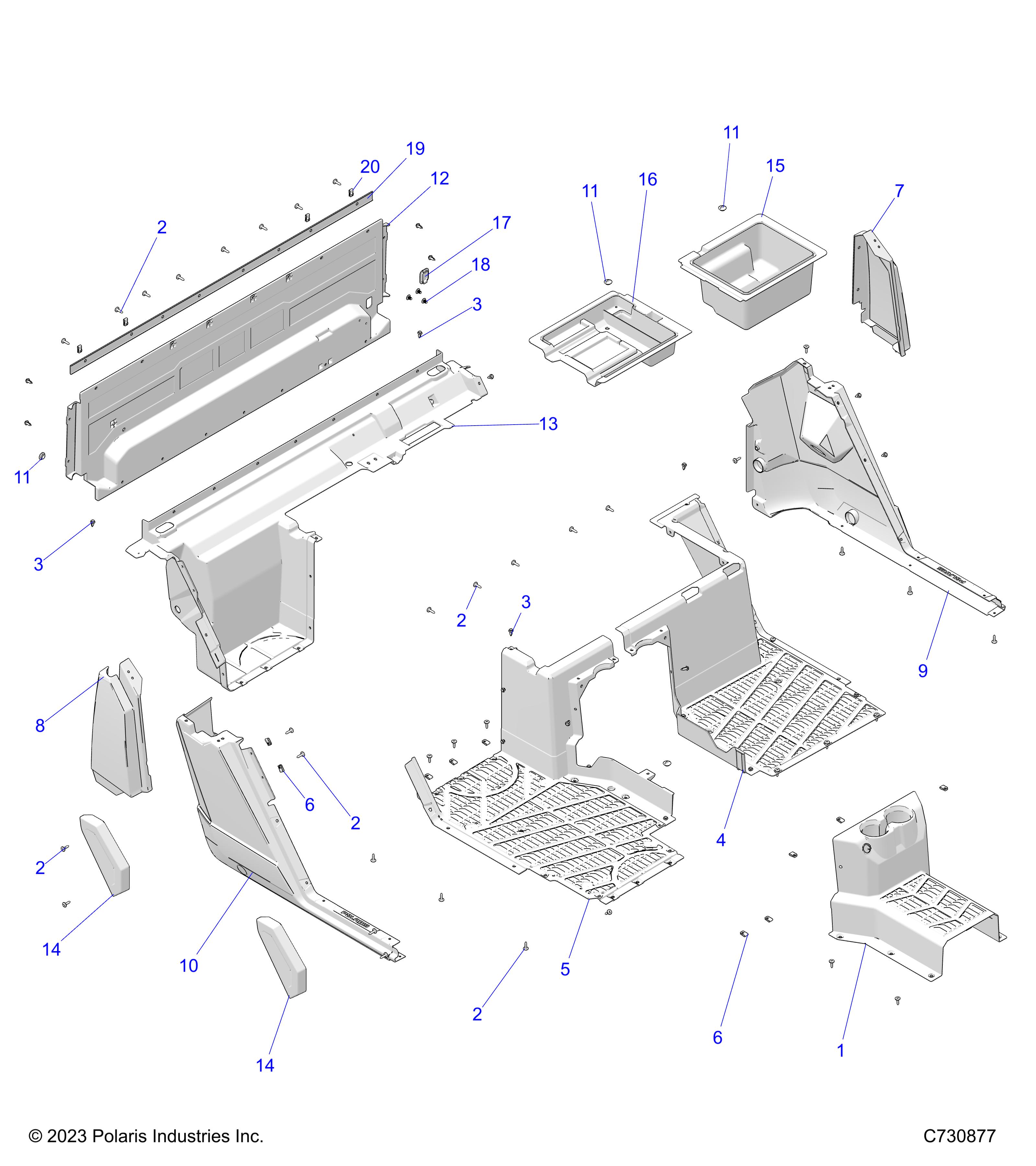 BODY, FLOOR, REAR - R24RSE99AJ/BJ/AK/BK/AZ/BZ/A9/B9 (C730877)