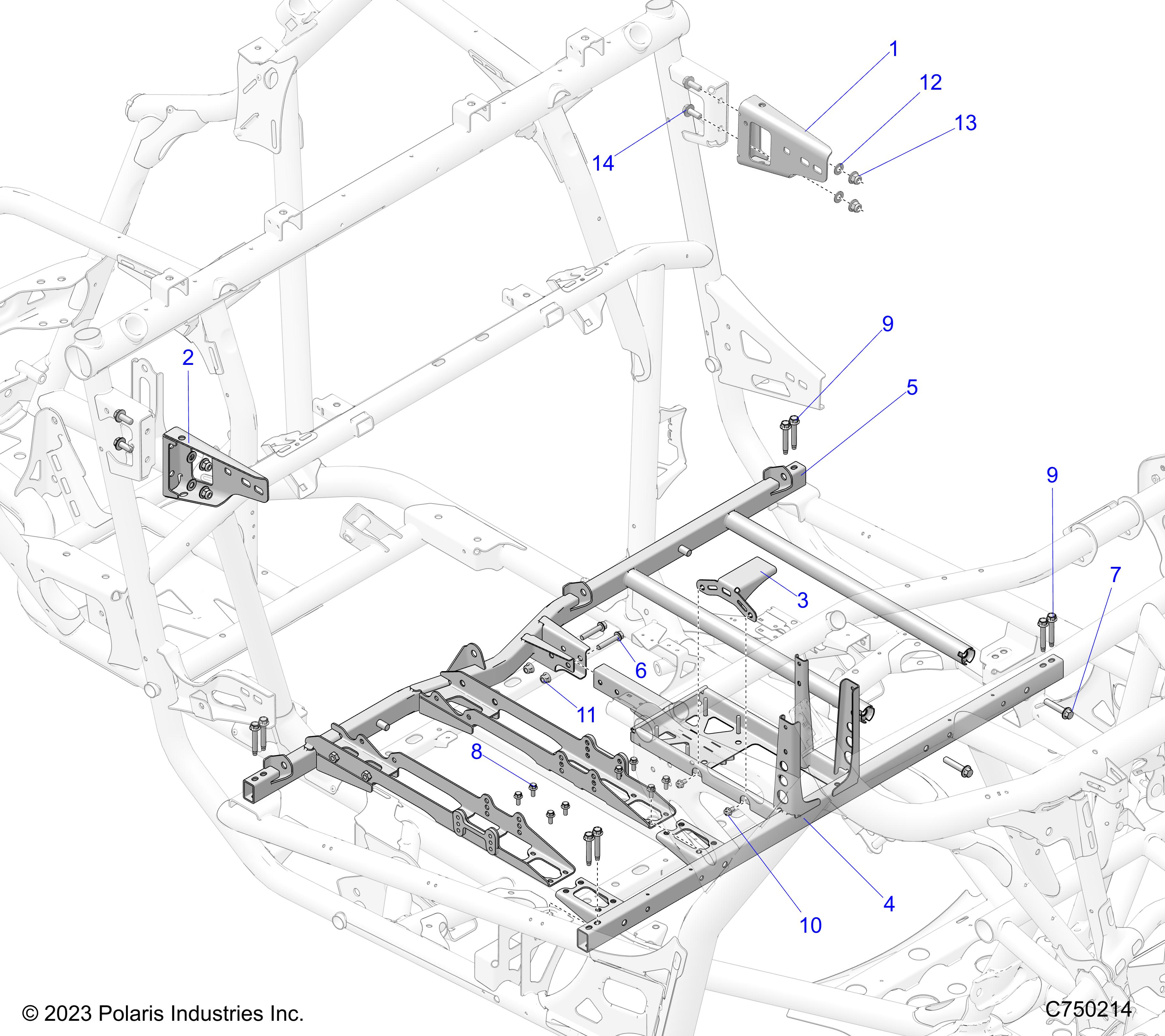 CHASSIS, MOUNTING AND BRACKETS - Z25RPP2KBL (C750214)