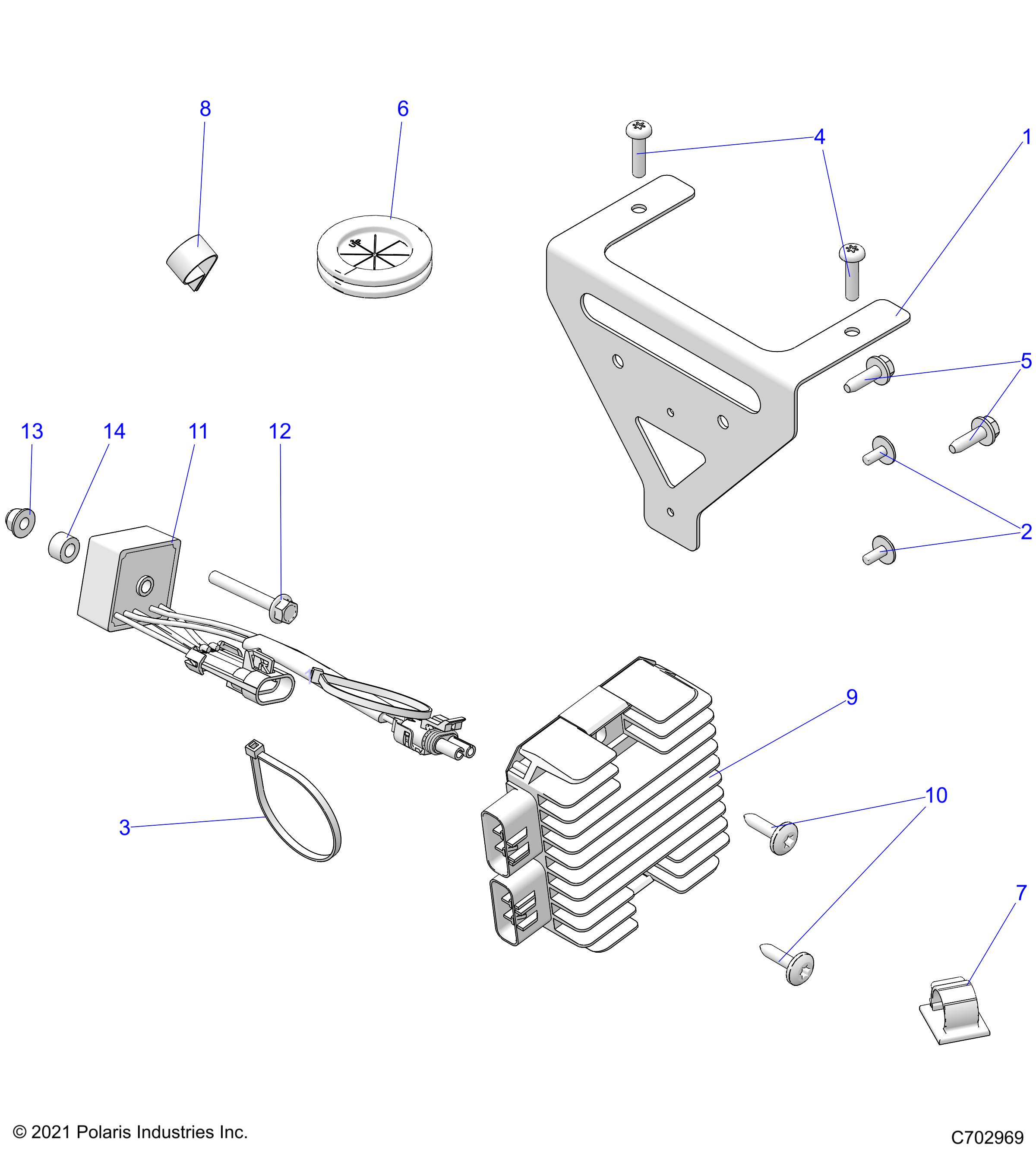 ELECTRICAL, WIRE HARNESS, COMPONENTS - R22MAA50J7 (C702969)