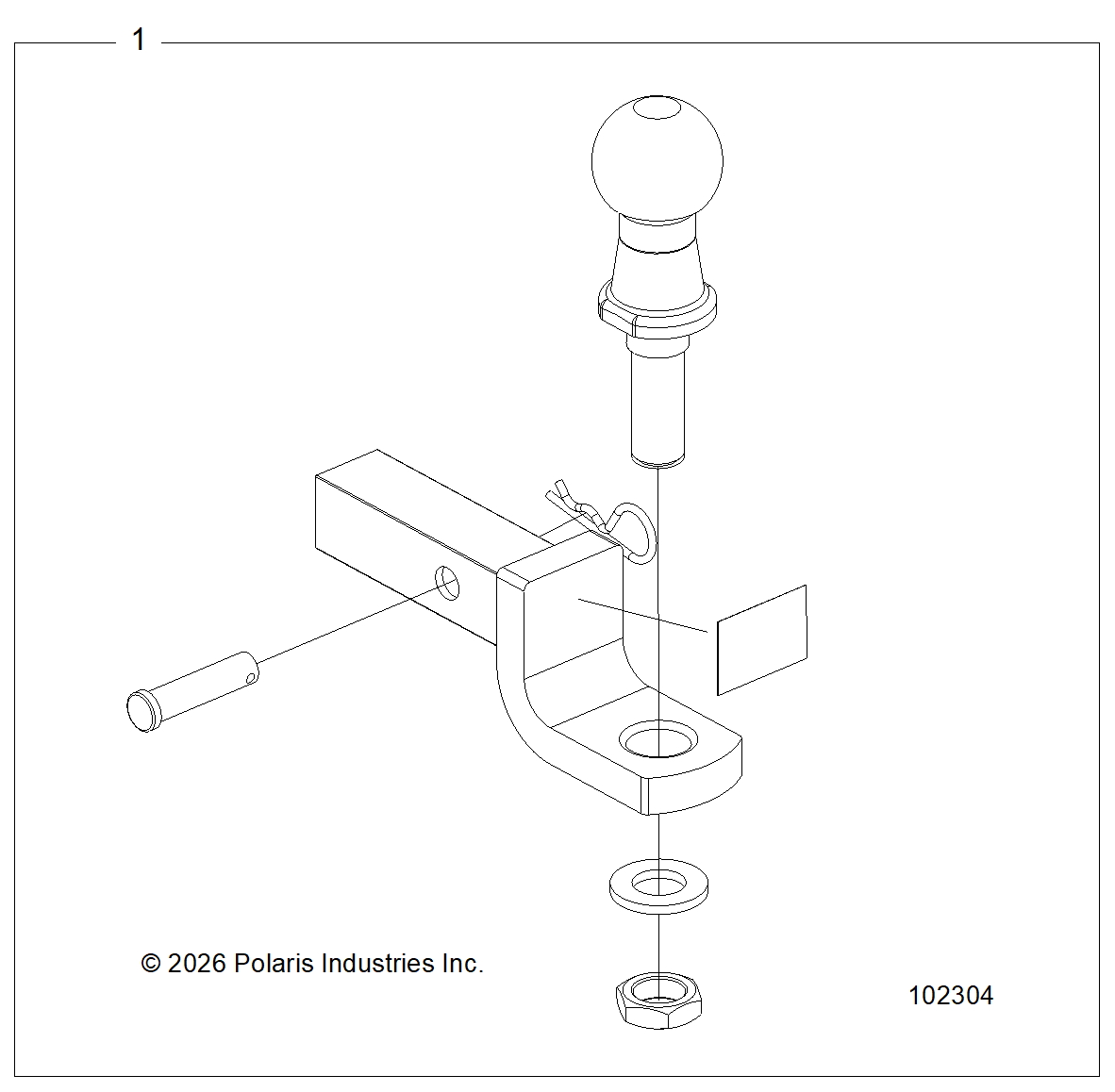 CHASSIS, HITCH - Z26NEE99C4 (102304)