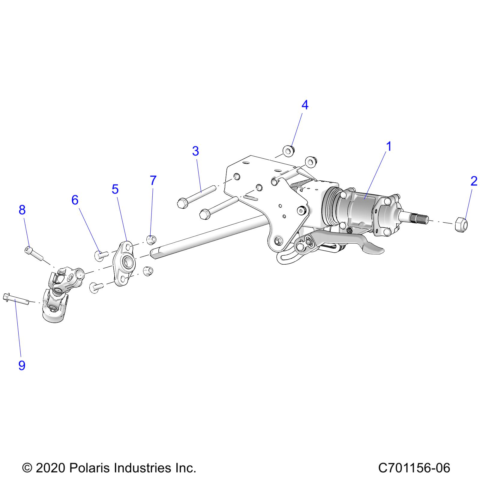 STEERING, LINKAGE, TILT AND RELATED, PREMIUM - Z23G4V92AL/BL (C701156-05)