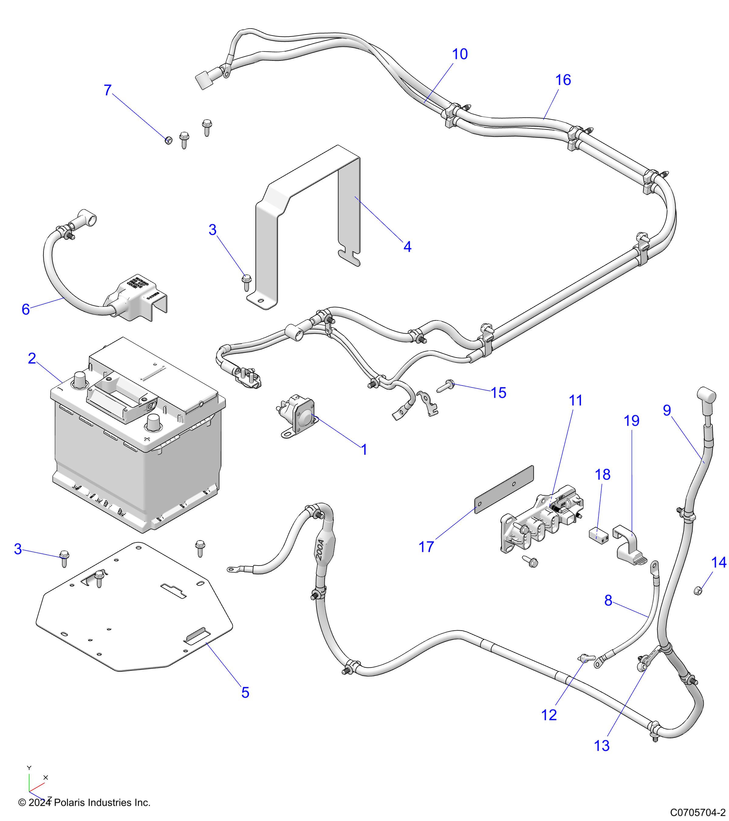 ELECTRICAL, BATTERY -   (C0705704-2)