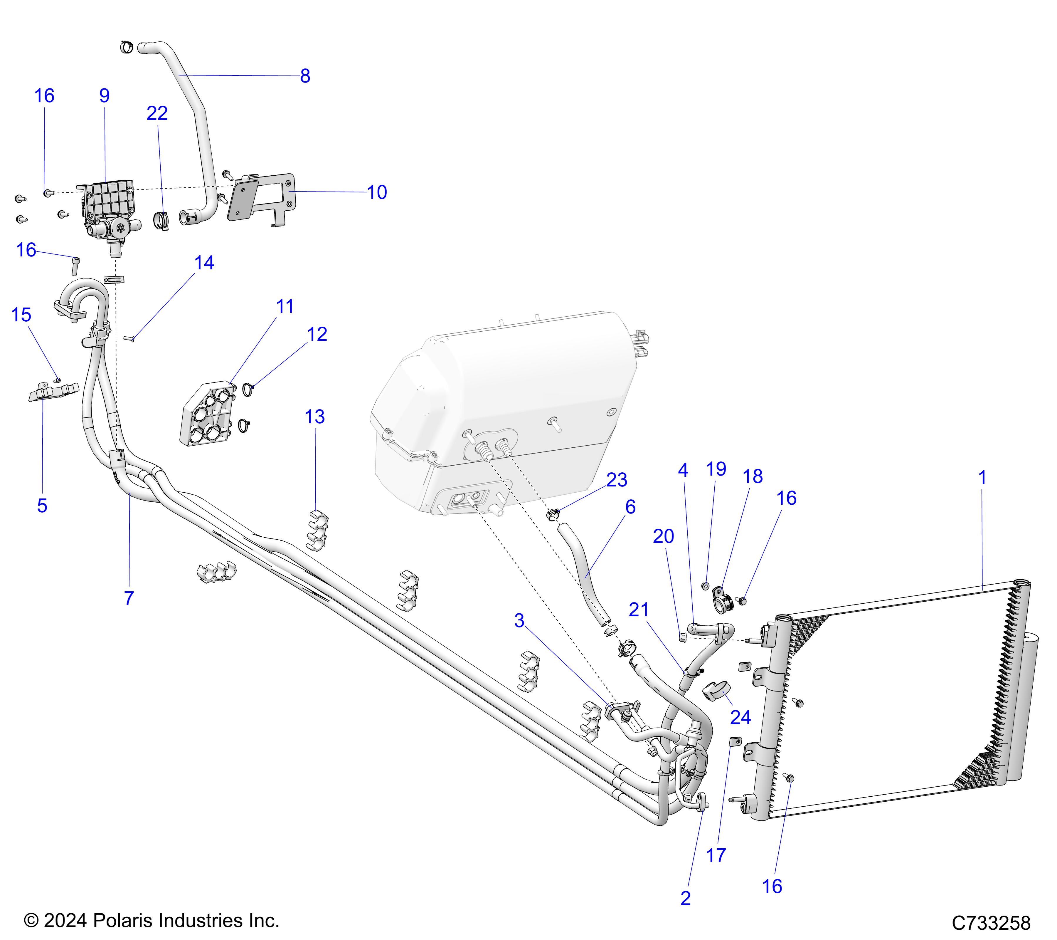 BODY, HVAC ROUTINGS - R25RSY99AF/BF/AK/BK/AS/BS/AL/BL/AP/BP/A9/B9 (C733258)