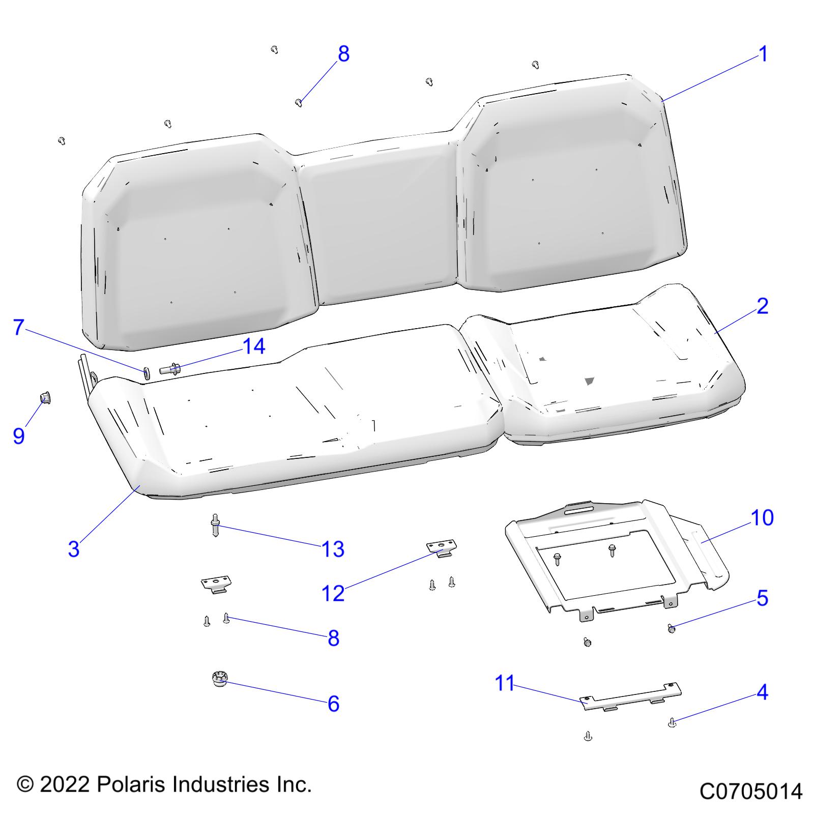 BODY, SEAT ASM. - R22TAE99FA/SFA (C0705014)