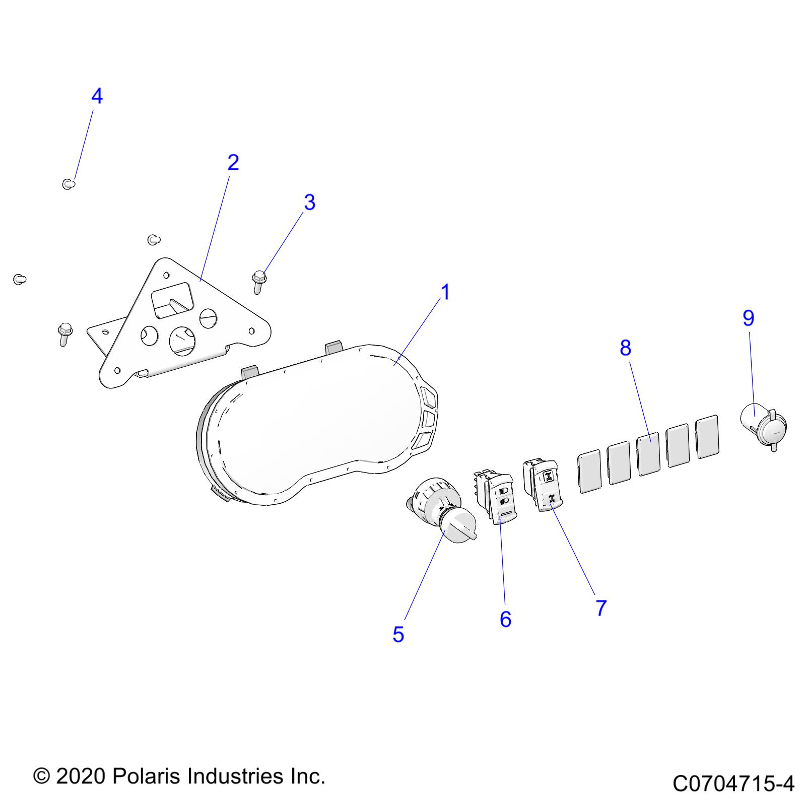 ELECTRICAL, DASH INSTRUMENTS AND CONTROLS - Z25ASE87A5 (C0704715-4)