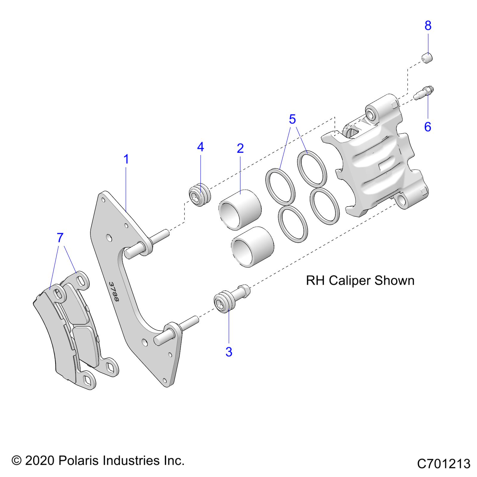 BRAKES, FRONT CALIPER - R21RRJ99A9/B9 (C701213)