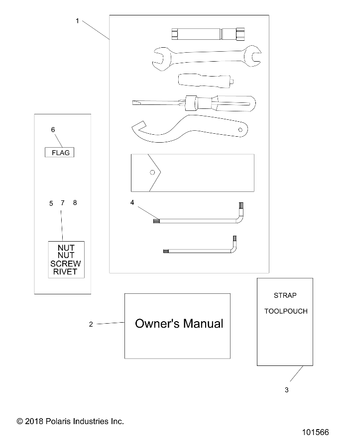 REFERENCES, TOOL KIT and OWNERS MANUAL - A18HZA15B4 (101566)