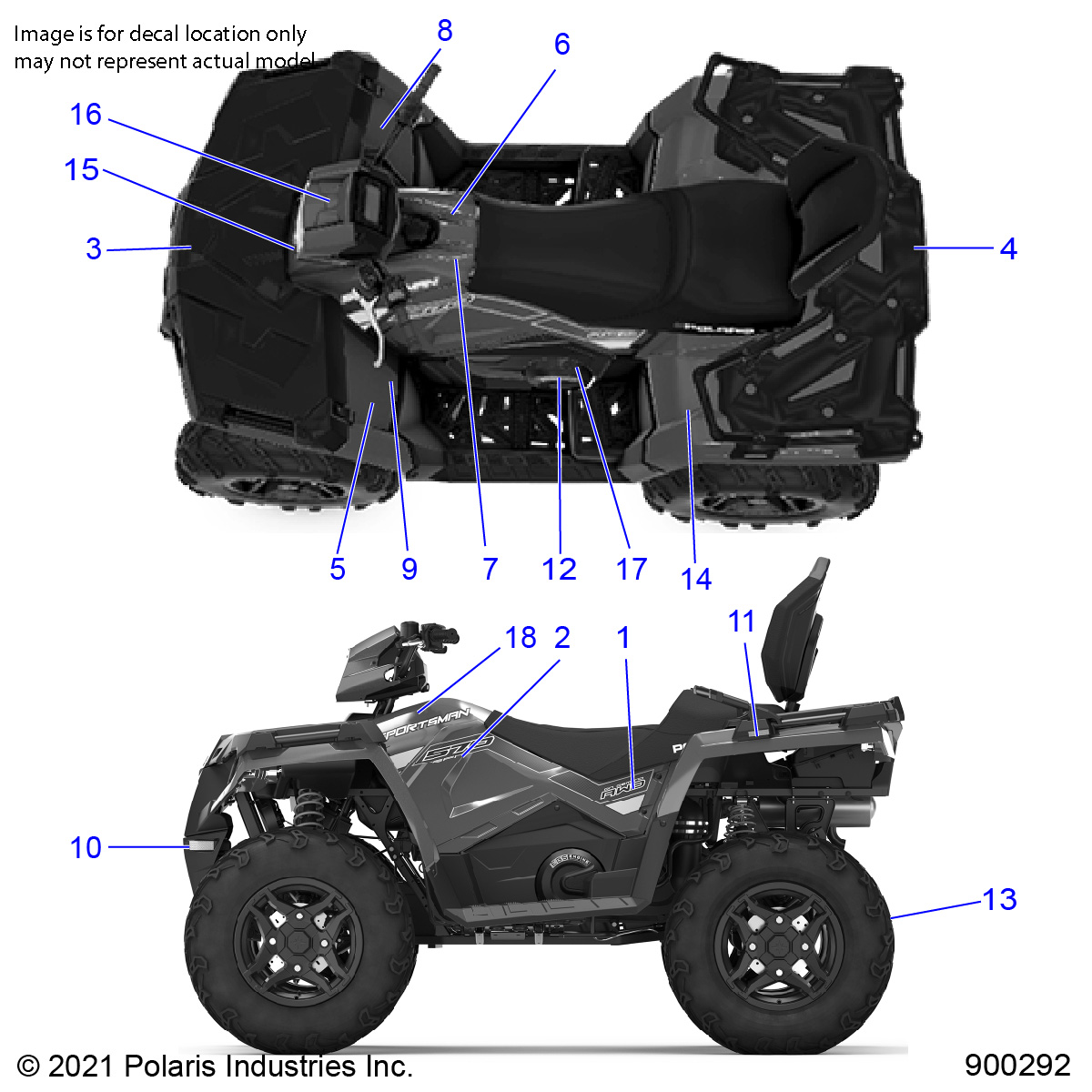 BODY, DECALS - A22SJE57AX/BX (900292-01)