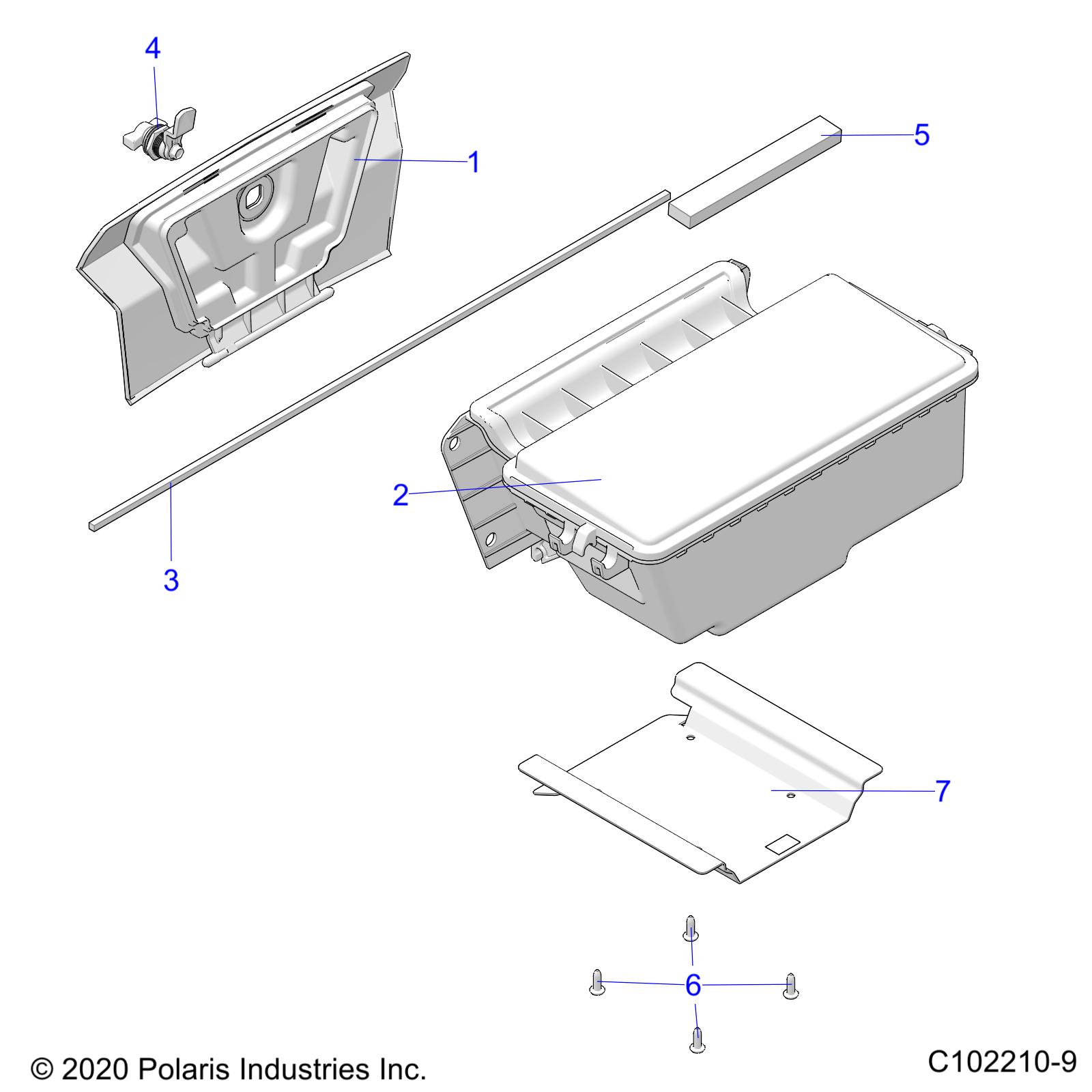 BODY, STORAGE, REAR - A25SXN85A4 (C102210-9)