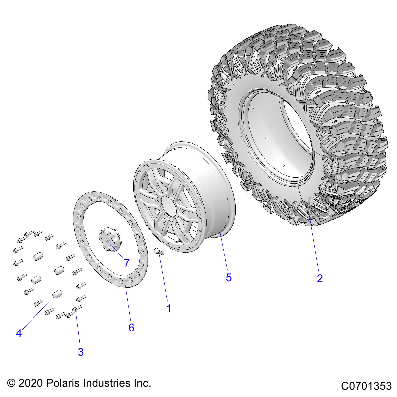 WHEELS, REAR - Z22NAR99AF/BF (C0701353)