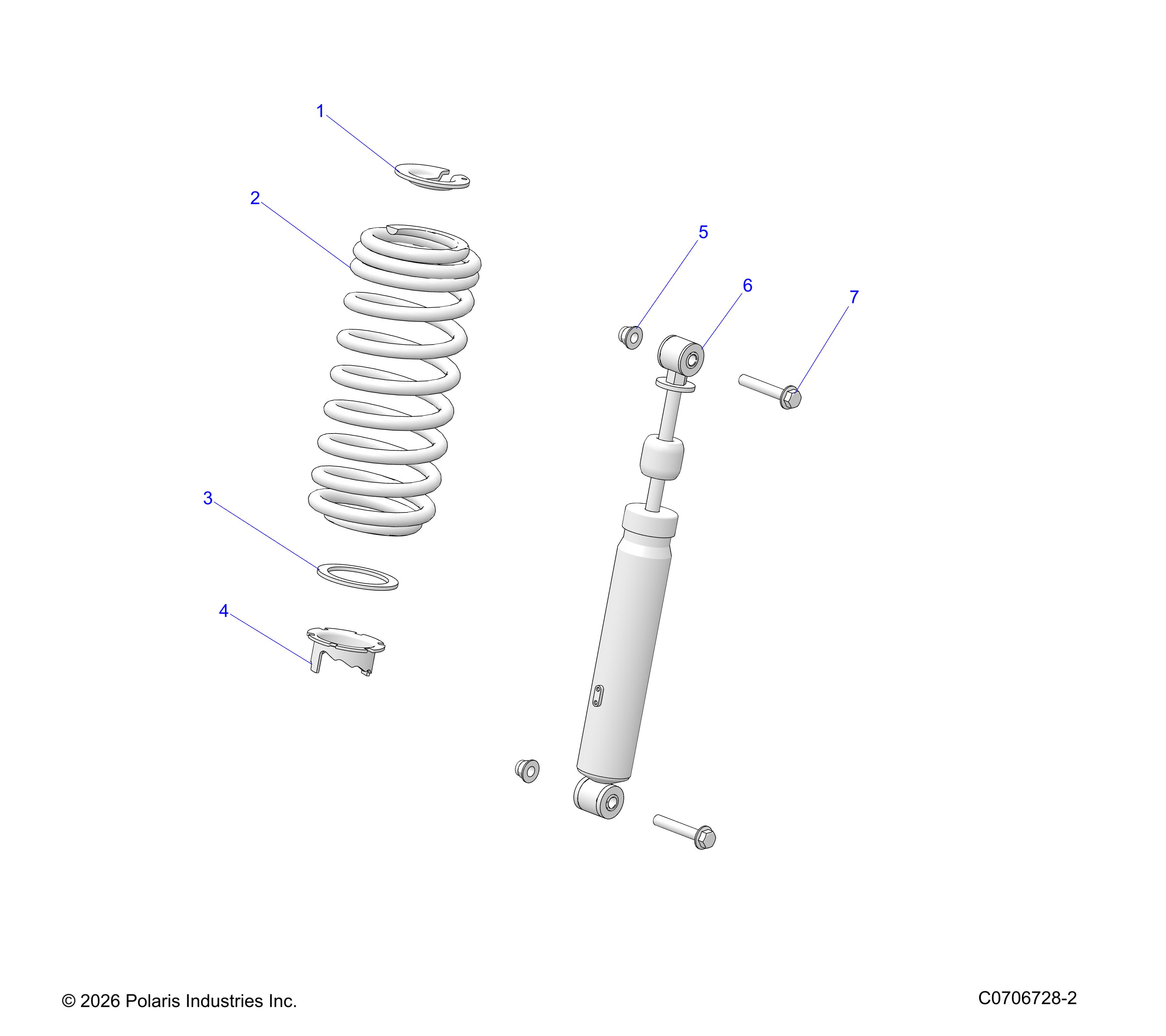 SUSPENSION, FRONT SHOCK MOUNTING