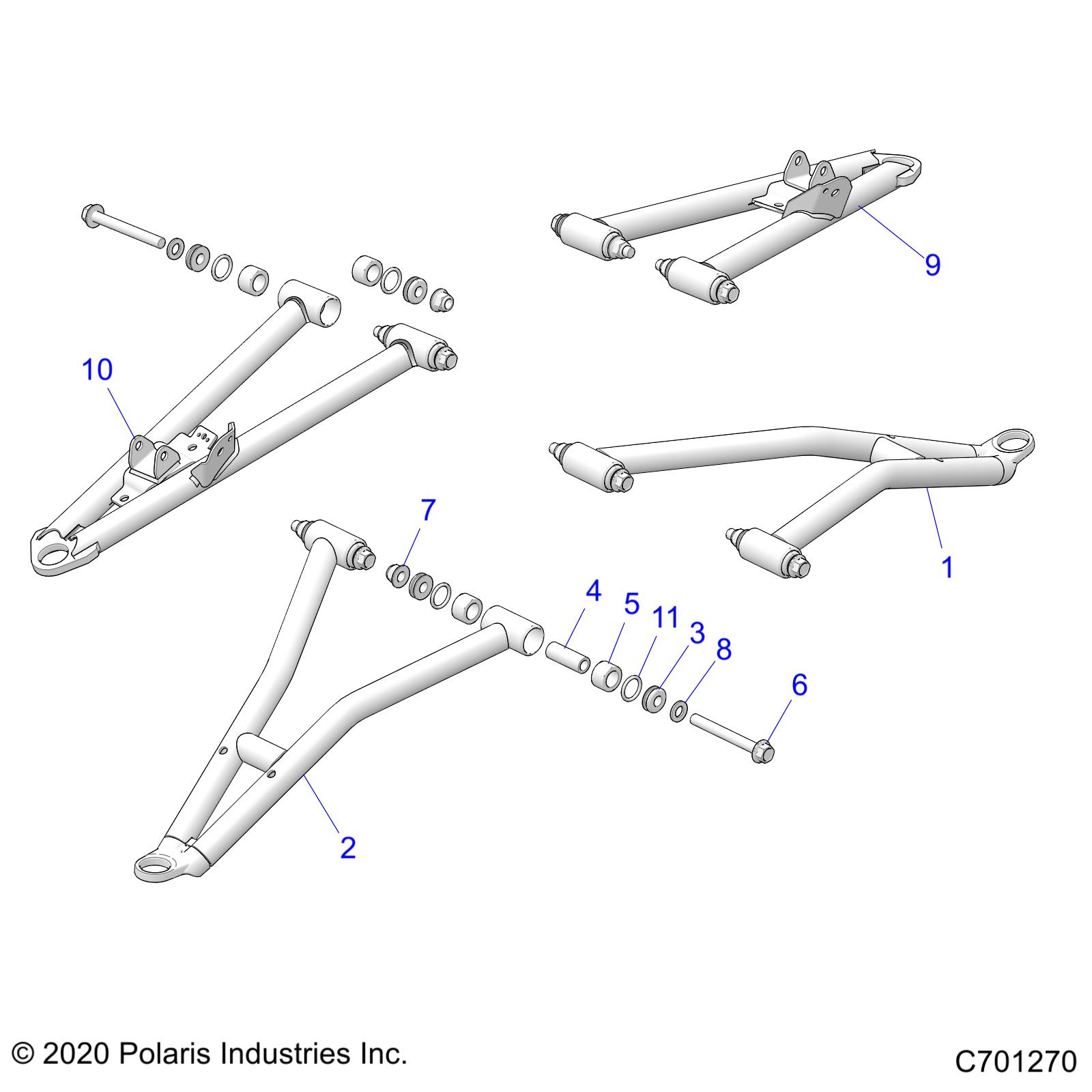 SUSPENSION, FRONT CONTROL ARMS - R21RSM99AG (C701270)