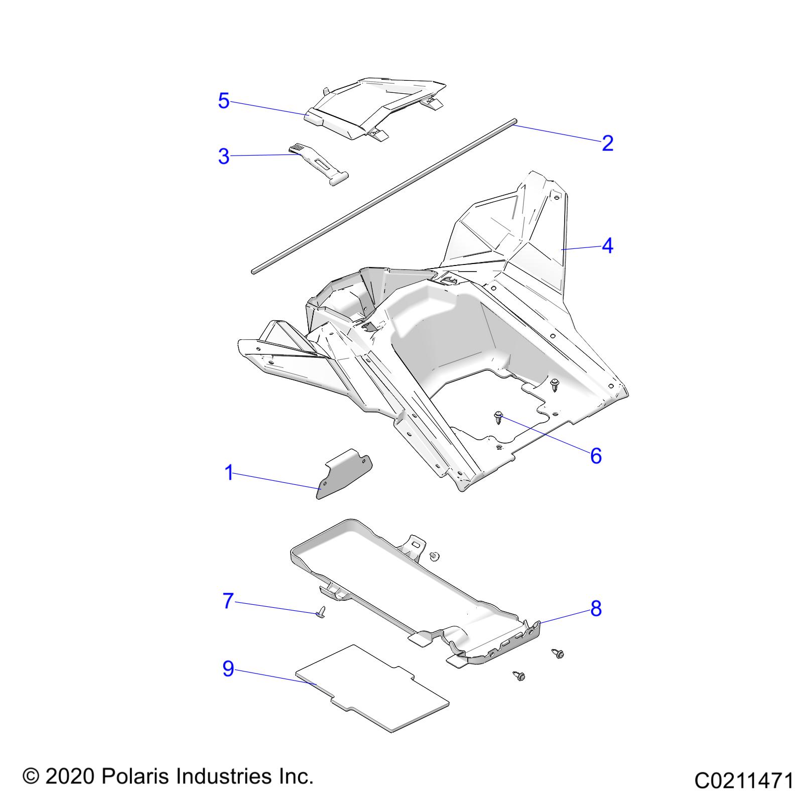 BODY, STORAGE, REAR - A21SGE95FK/S95CK/S95FK (C0211471)