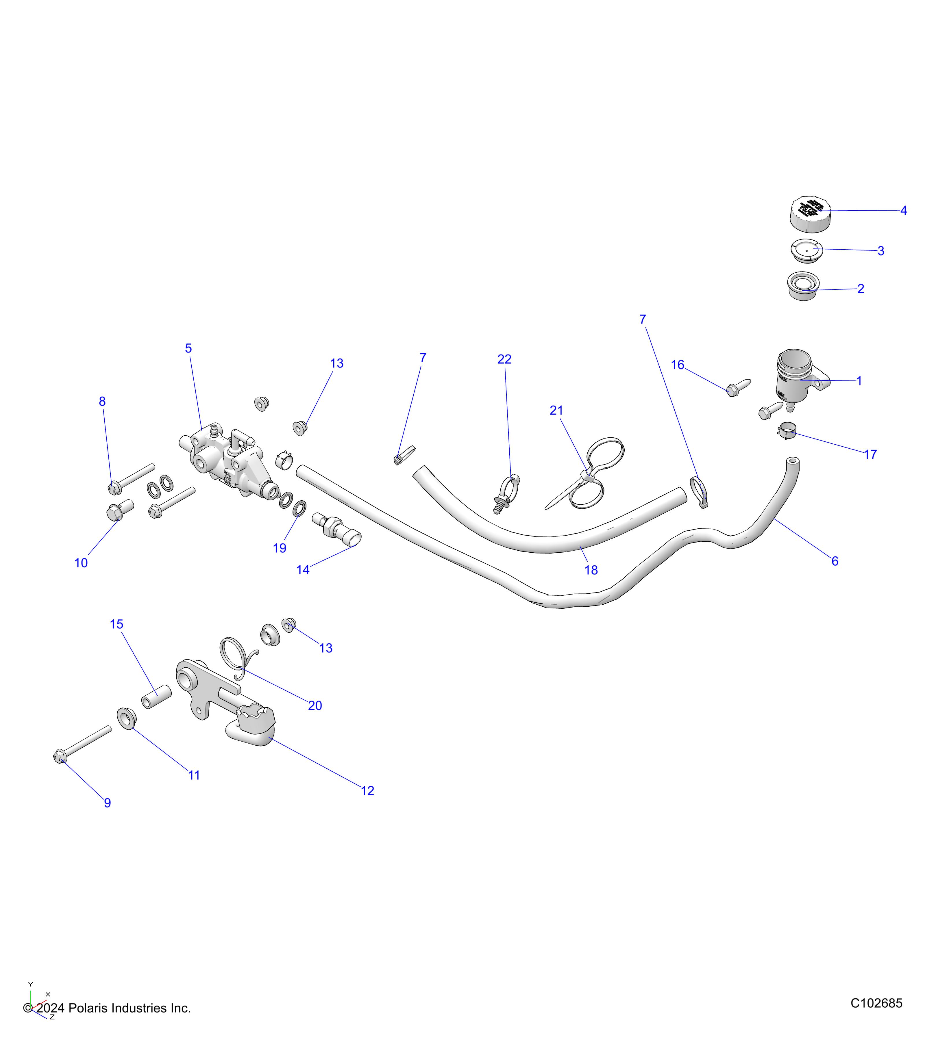 BRAKES, BRAKE PEDAL and MASTER CYLINDER - A25SHR57AM (C102685)