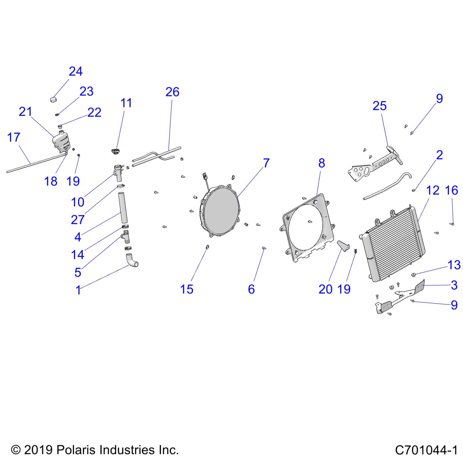 ENGINE, COOLING - Z22CHA57A2/K2 (C701044-1)