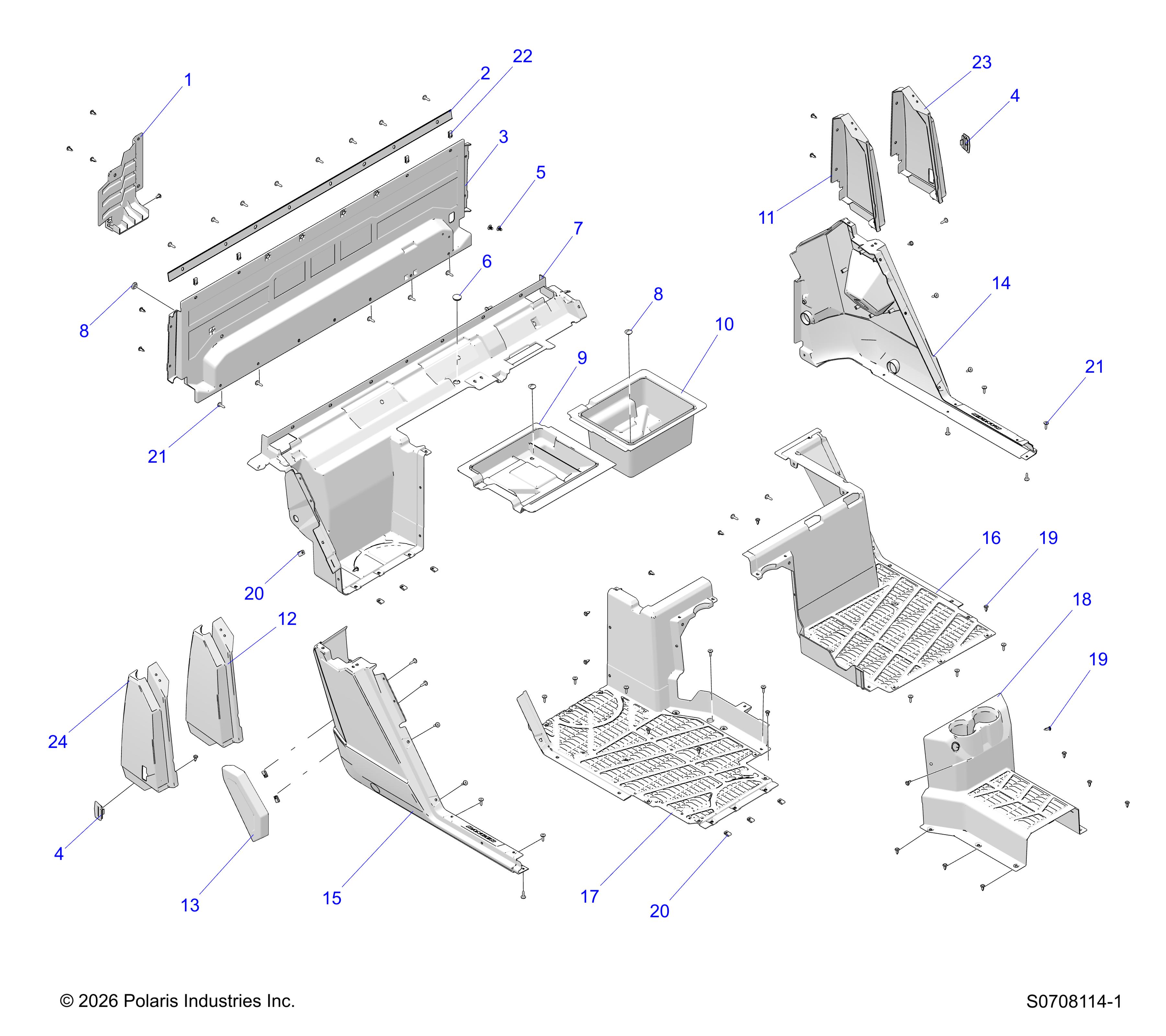 BODY, REAR CLOSE OFF, FENDERS & FLOOR