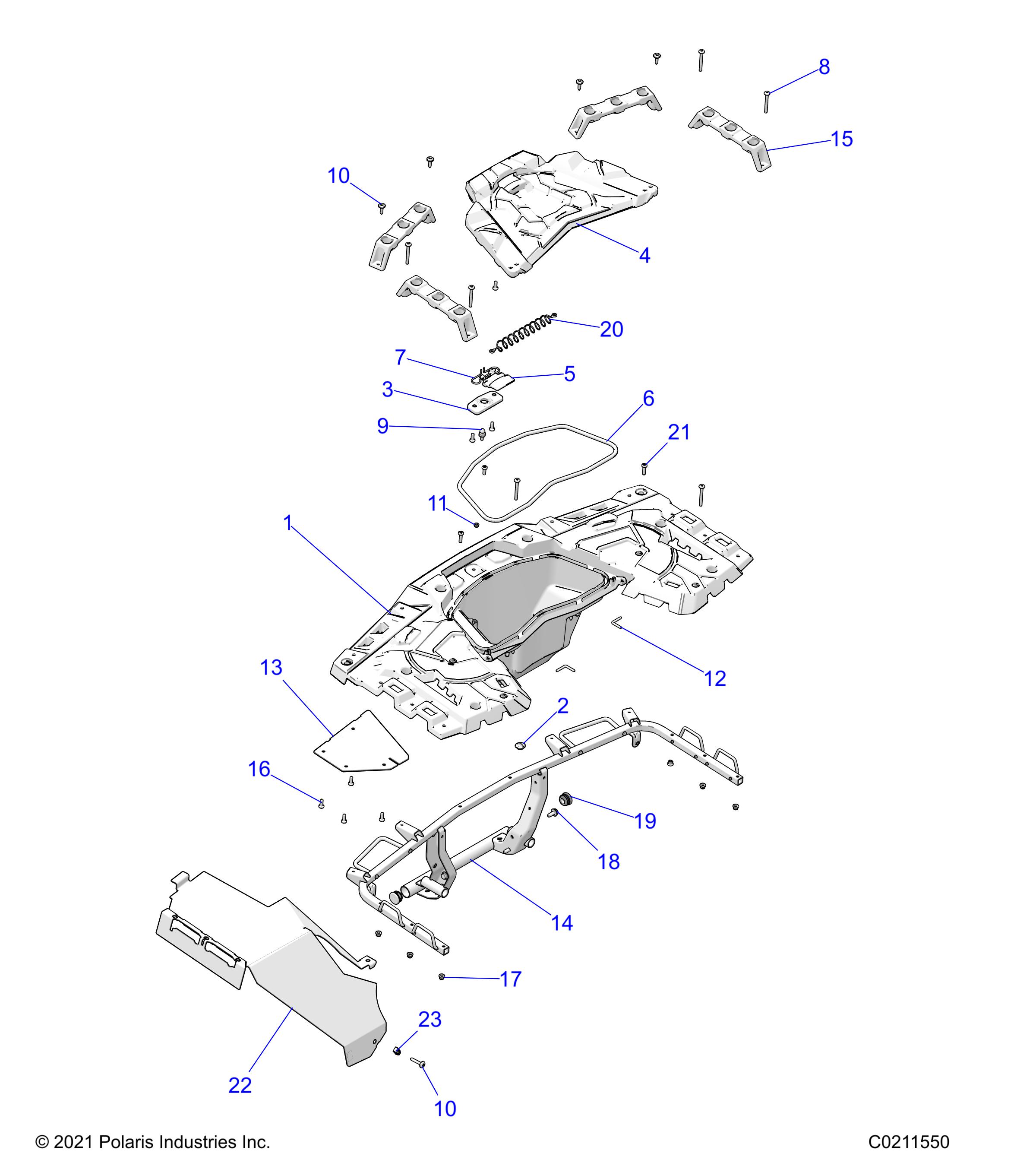 BODY, REAR RACK - A23SXE95PG/PK (C0211550)