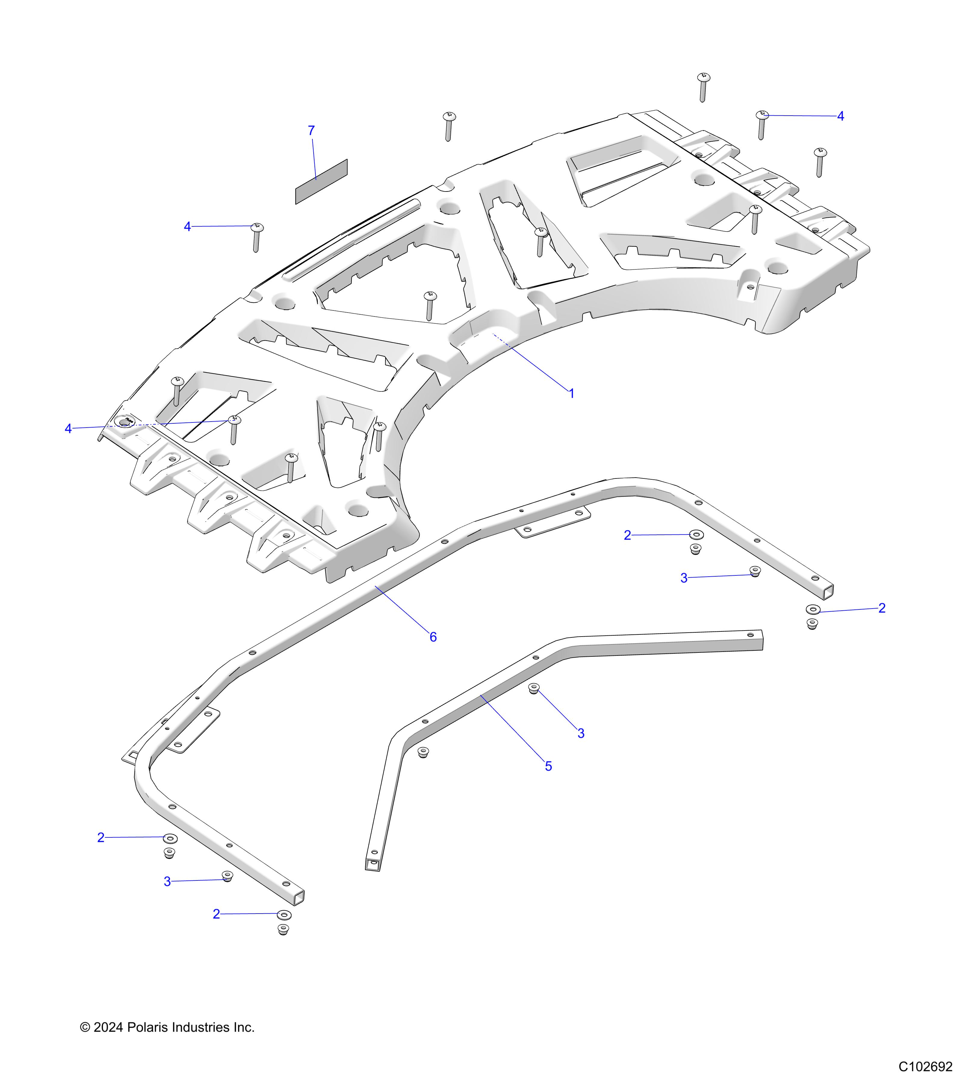 BODY, REAR RACK - A25SXN85A4 (C102692)