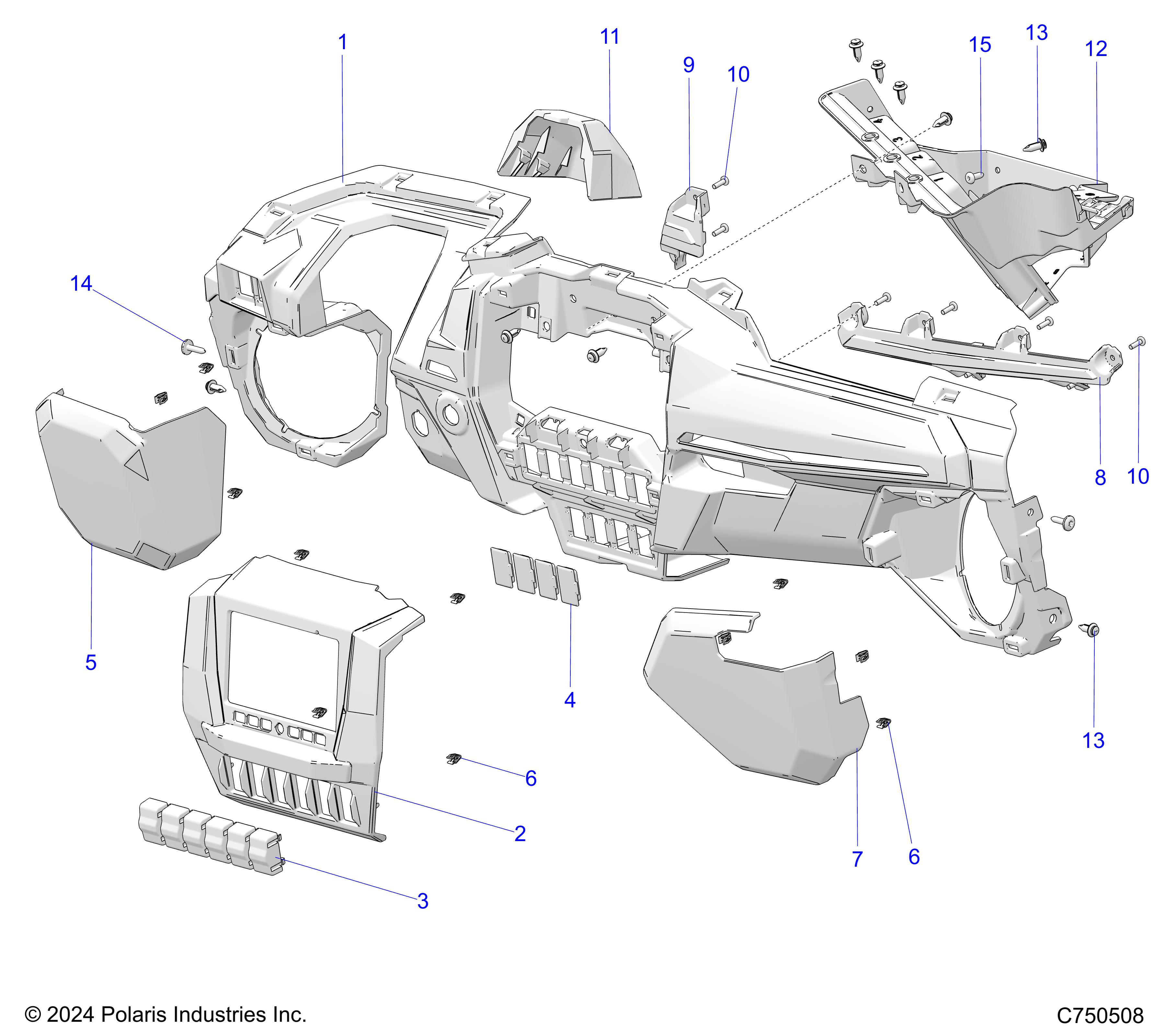 BODY, DASH LOWER - Z25SPB92AF/BF (C750508)