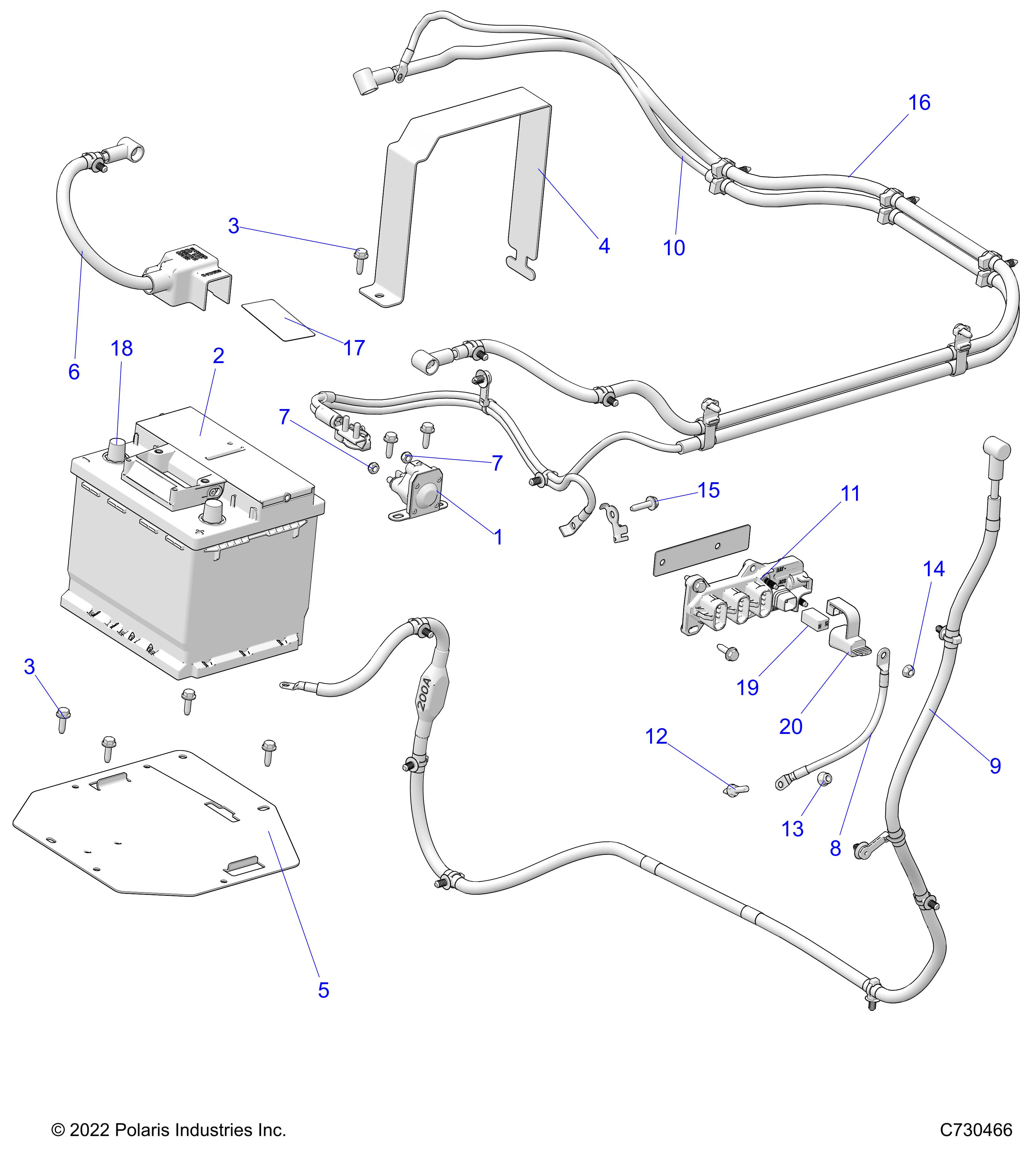 ELECTRICAL, BATTERY - R24M4A57B1/EB4/B9 (C730466)