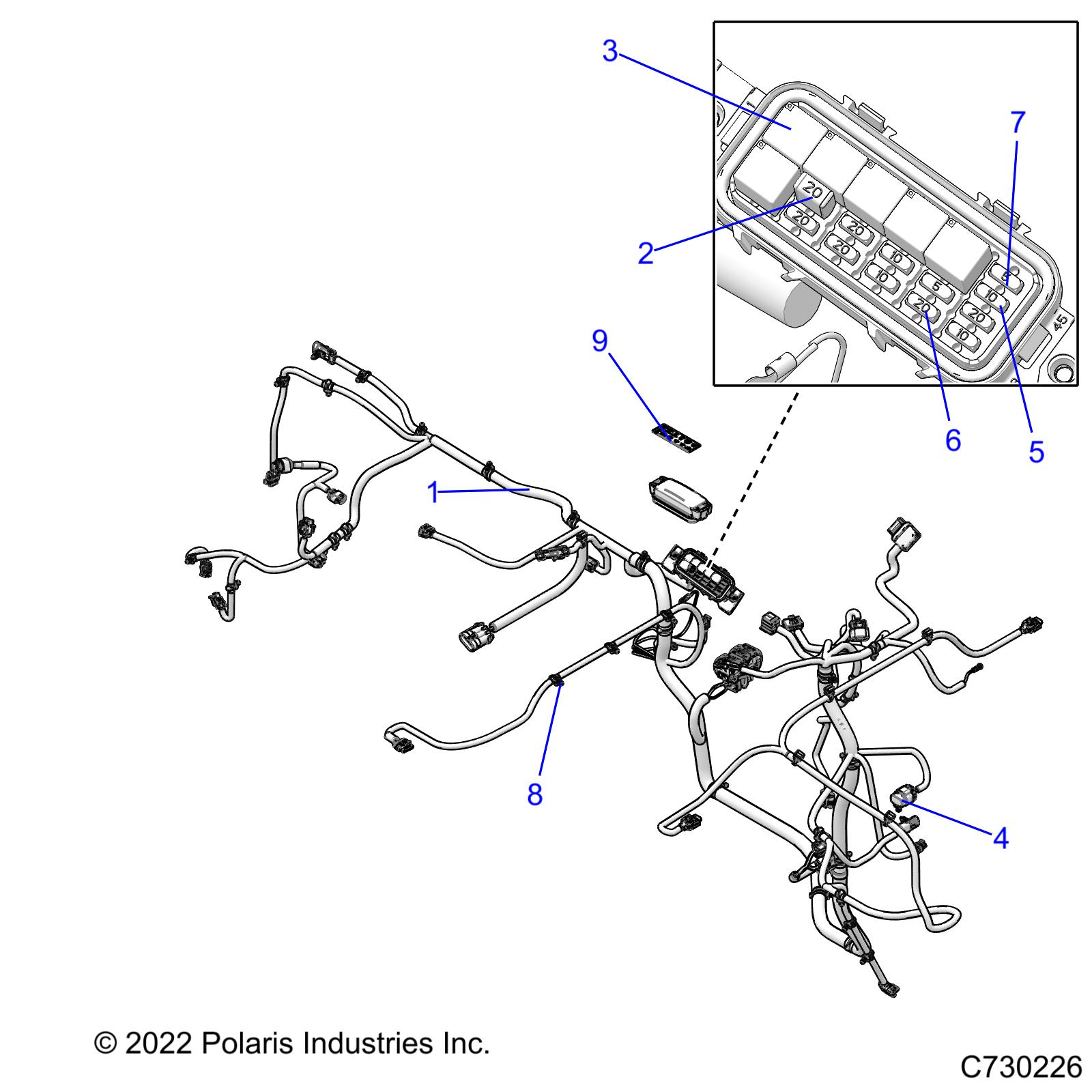 ELECTRICAL, WIRE HARNESSES - R22MAE57DX (C730226)