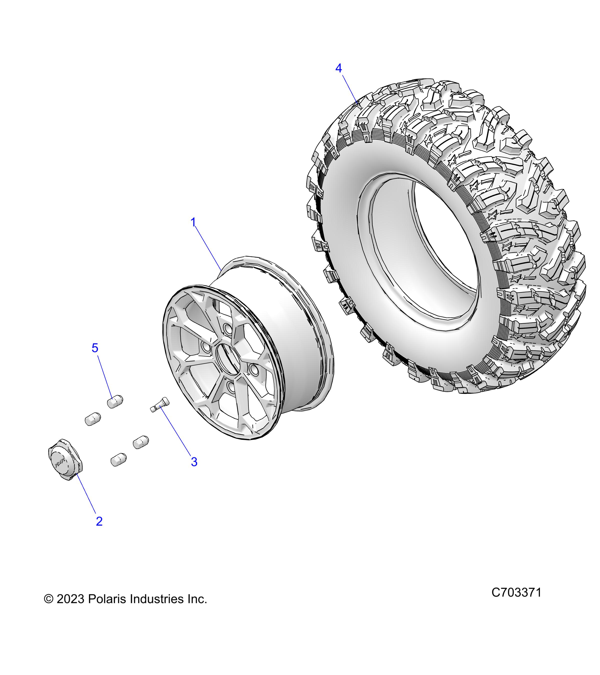 WHEELS, FRONT - Z24NME99RM/SM (C0703962-1)