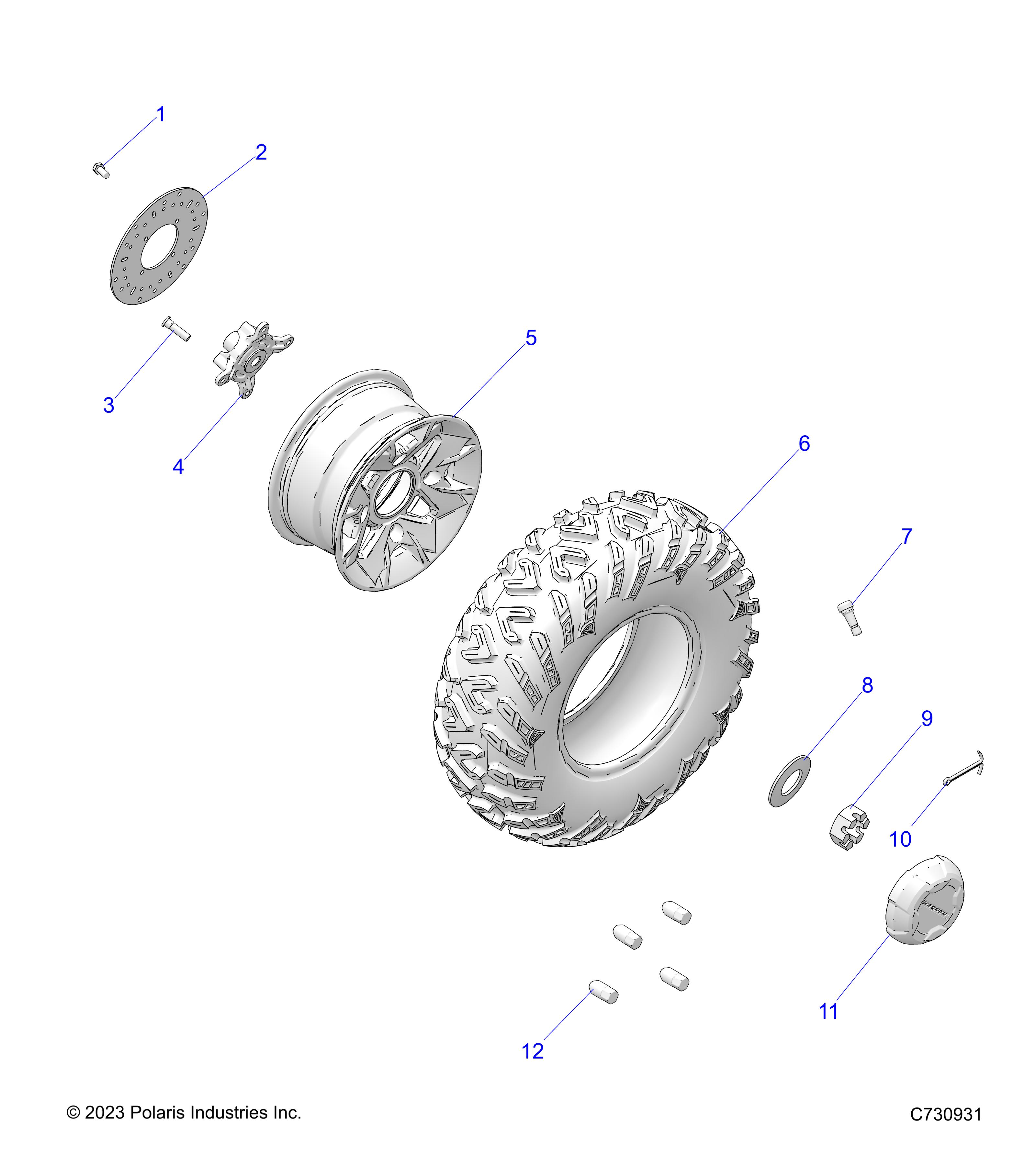 WHEELS, FRONT, PREMIUM - R24M4U57Z4/B4/Z9/B9 (C730931)