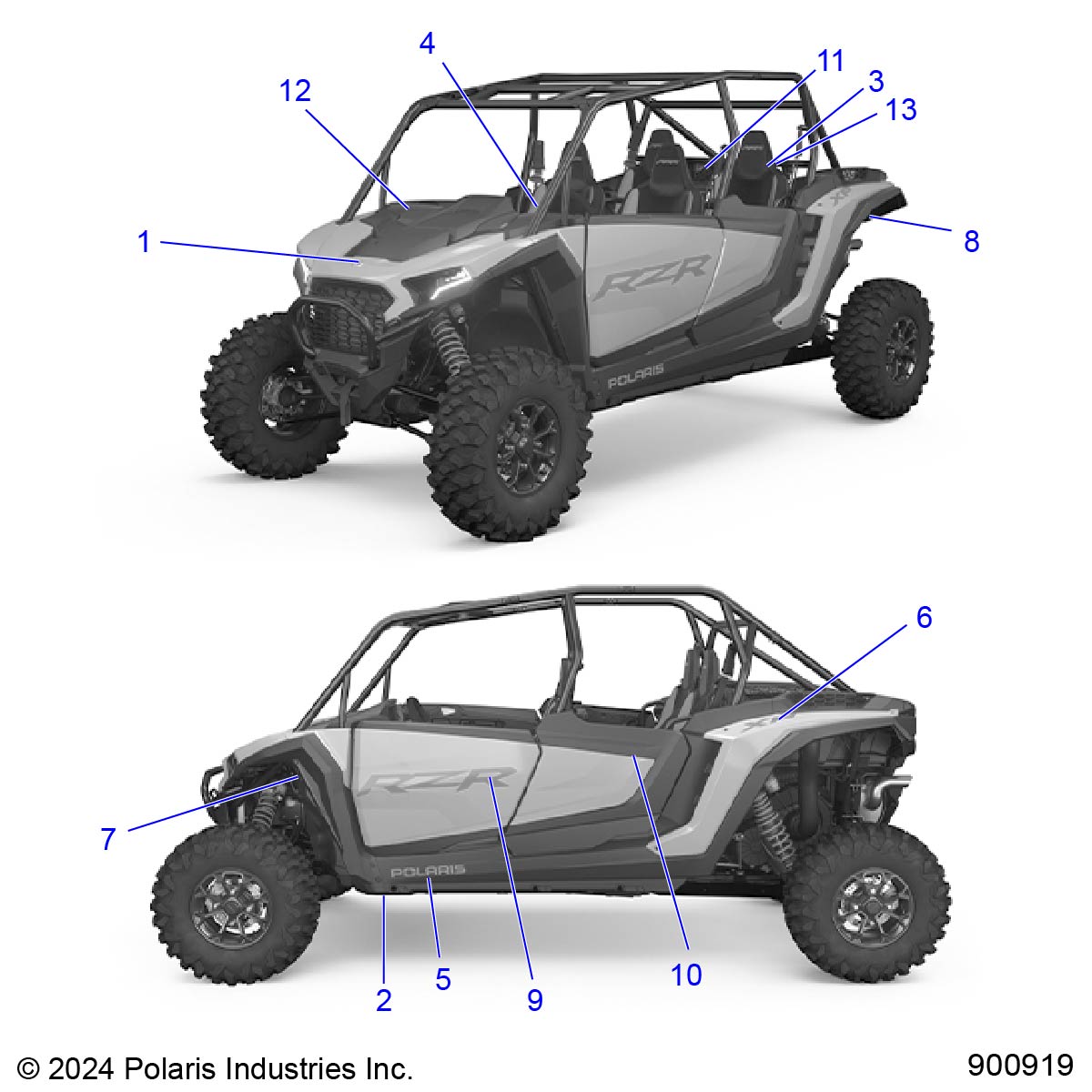 BODY, DECALS - Z25NMB99A4/B4 (900919)