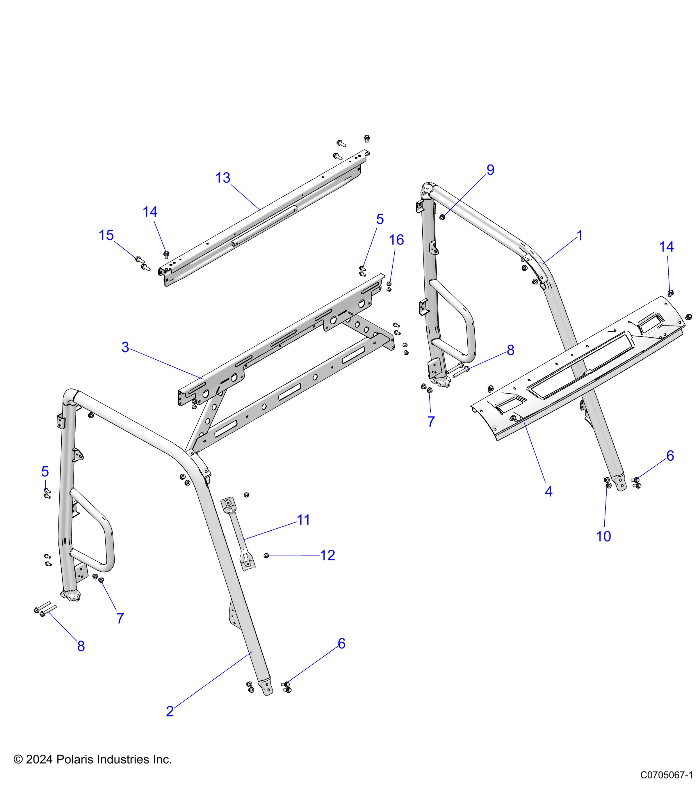 CHASSIS, CAB FRAME - D25M2A57B4/G57B4/U57B4/W57B4 (C0705067-1)