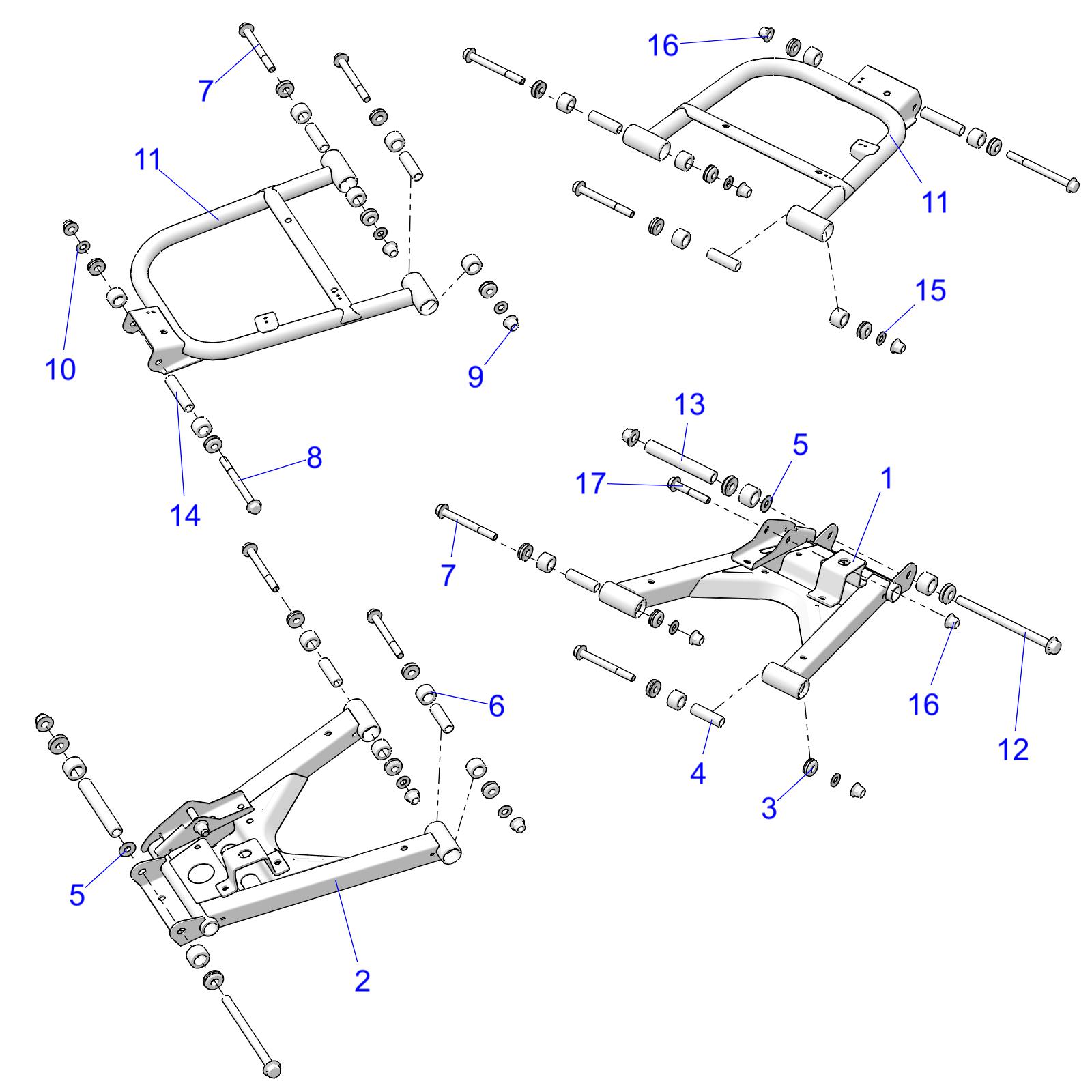 SUSPENSION, REAR CONTROL ARMS - R22RSE99NM (C730039)