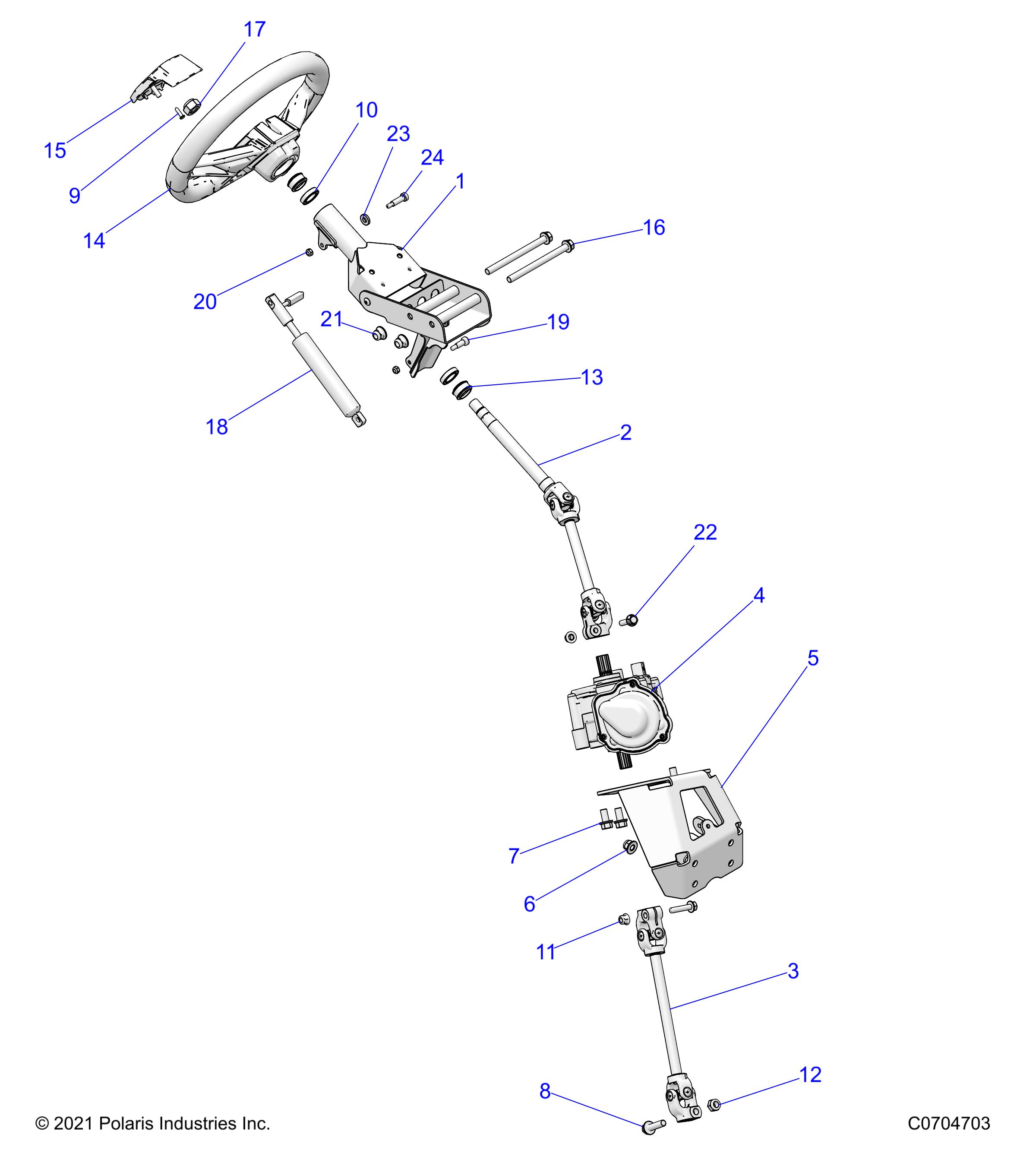 STEERING, STEERING ASM. - Z25NEE99C4/F4/G4 (C0704703)