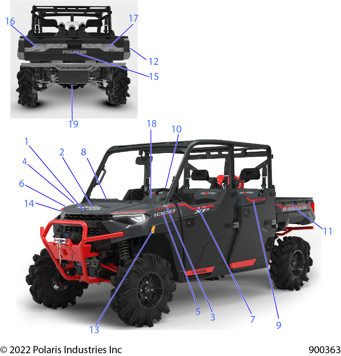 BODY, DECALS, GRAPHICS - R22RSM99AG (900363)