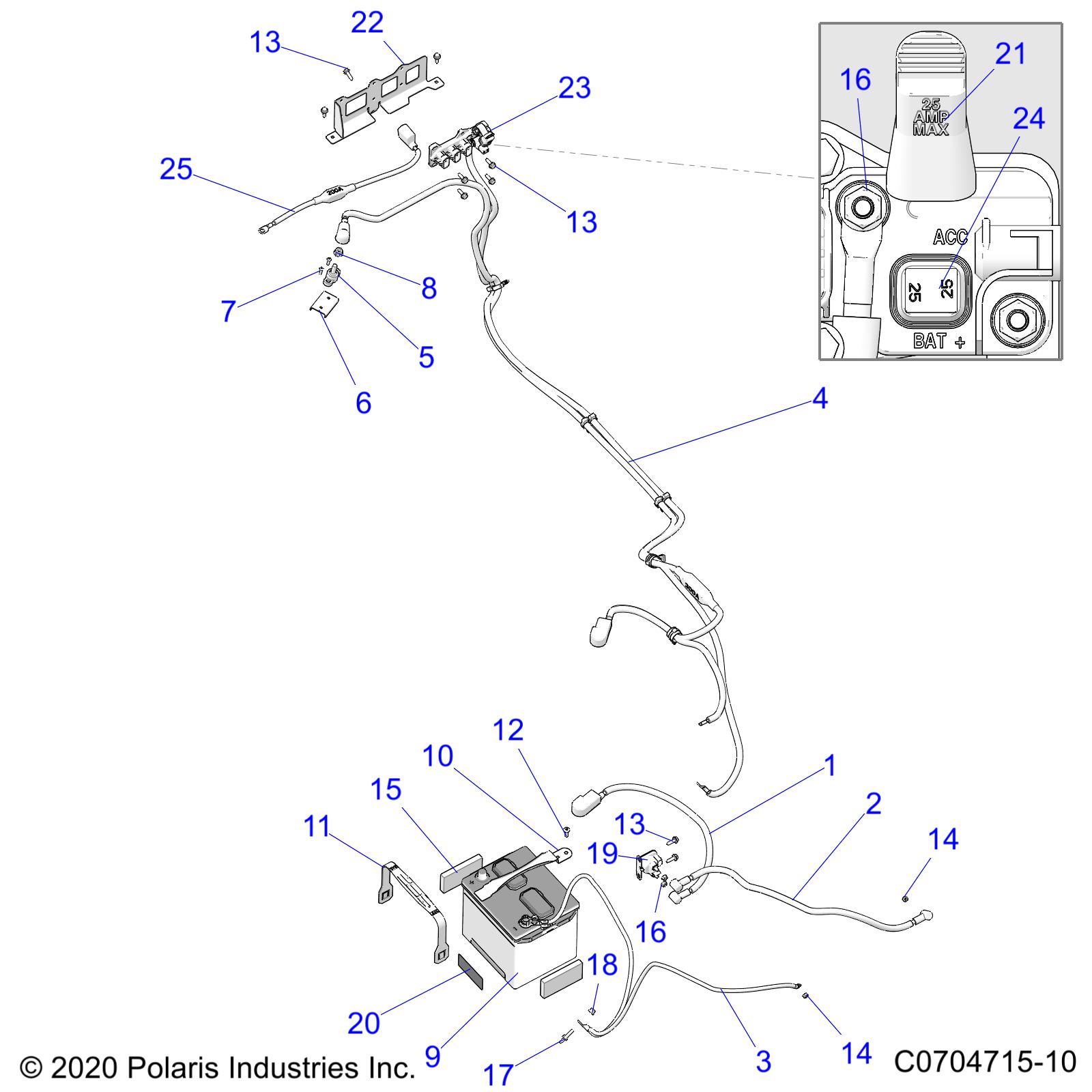 ELECTRICAL, BATTERY - Z21A5A87B2/P87B5/K87B4/SA87B2(C701024-1)