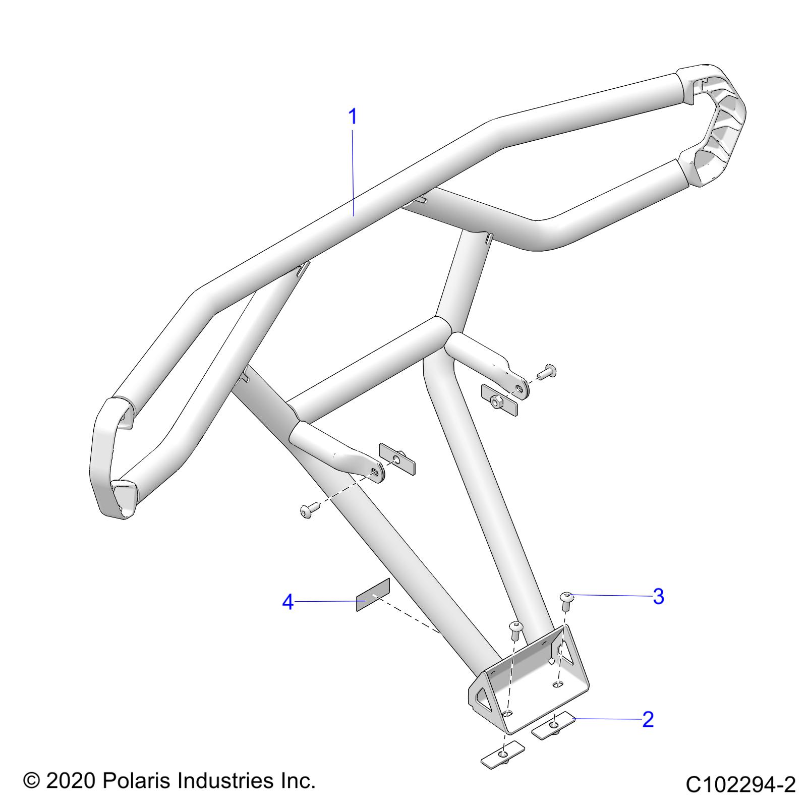 BODY, REAR BUMPER, TRAIL - A22SHD57A9 (C102294-2)